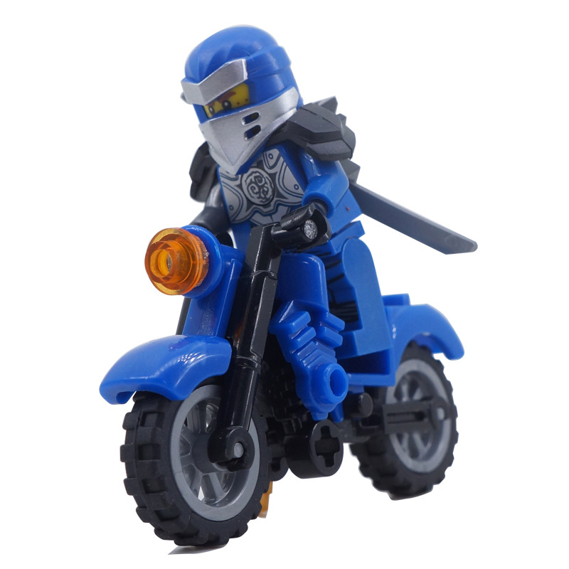 Ninja Toys Building Blocks Anime Mini Figures Set with Motorcycle Role Play Encourage Imaginative Play Collection Series Gifts For Kids 