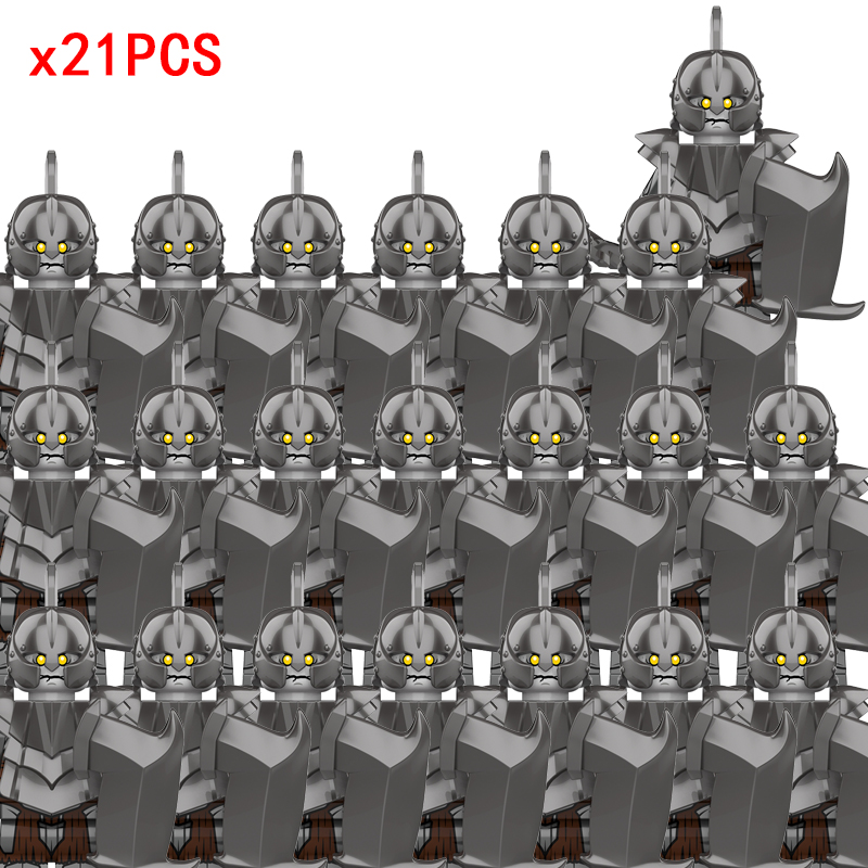 (Style C) Kids Toys The Lord of Ring Soldier Mini Figures Building Blocks Castle Military Christmas Gifts