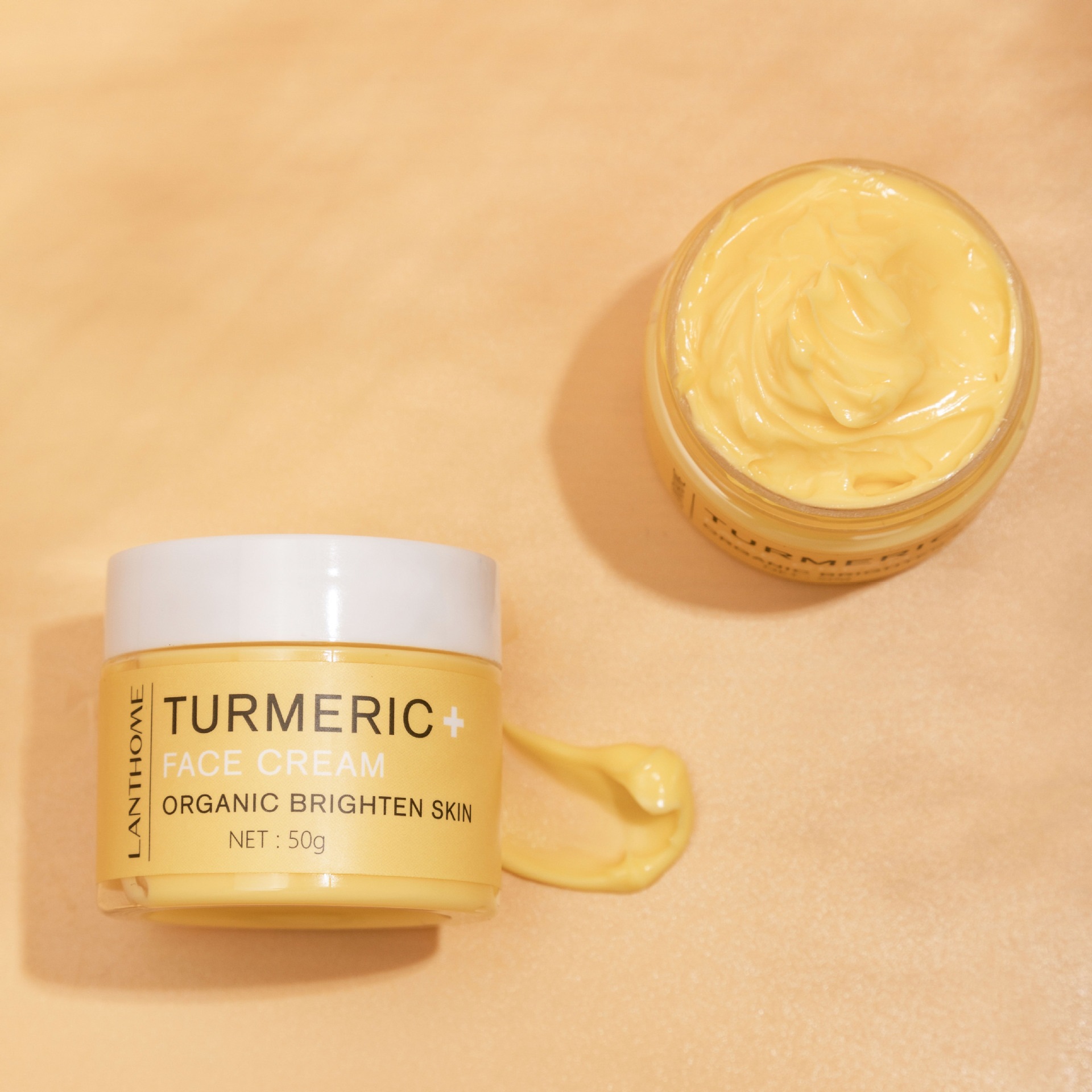 Turmeric Cream Brightening Soothing Repair Anti Aging Firming Moisturising Lotion for Daily Home Care Natural 50g