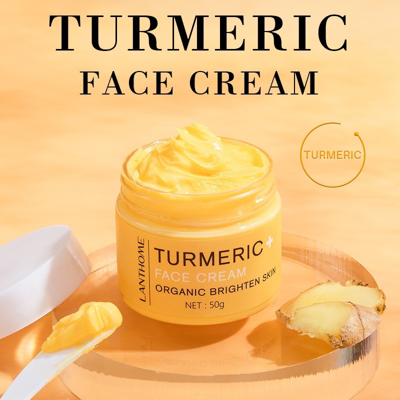 Turmeric Cream Brightening Soothing Repair Anti Aging Firming Moisturising Lotion for Daily Home Care Natural 50g