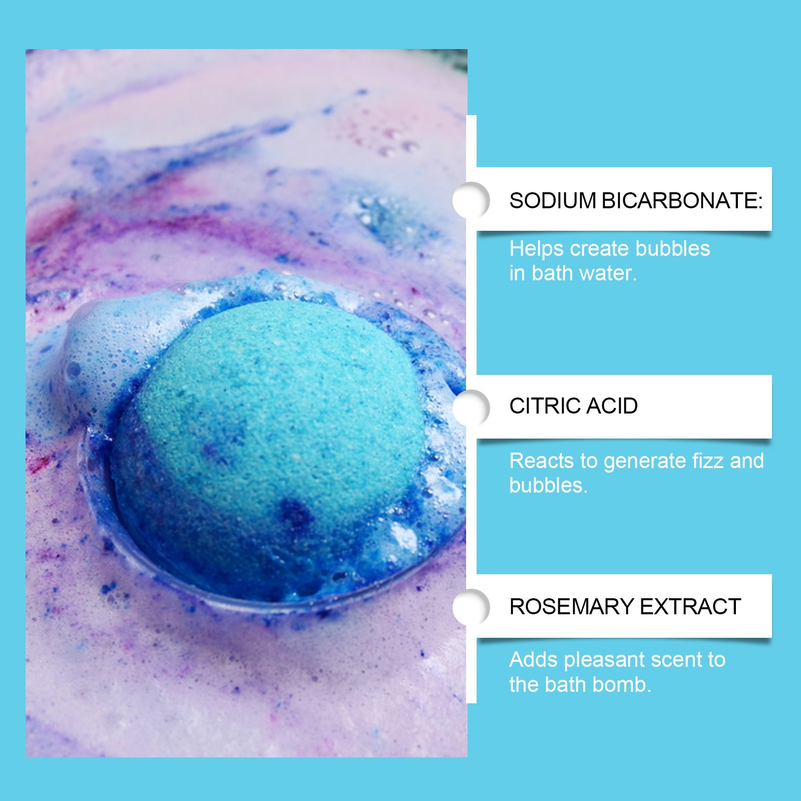 Fun Fizzing Bath Bomb Fragrant Moisturising Gentle Cleansing for Daily Skin Care Multicolor