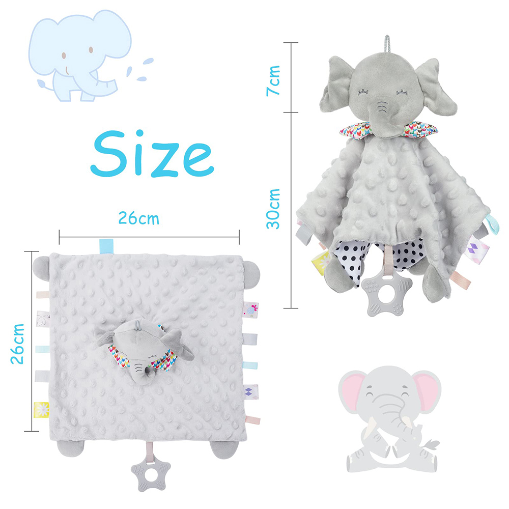 (PK mouse) Baby Comforter Blanket with Tags Teether Soft Plush Newborn Sleeping Dolls Kids Fashion Sleep Toy Soother Appease Towel Bibs