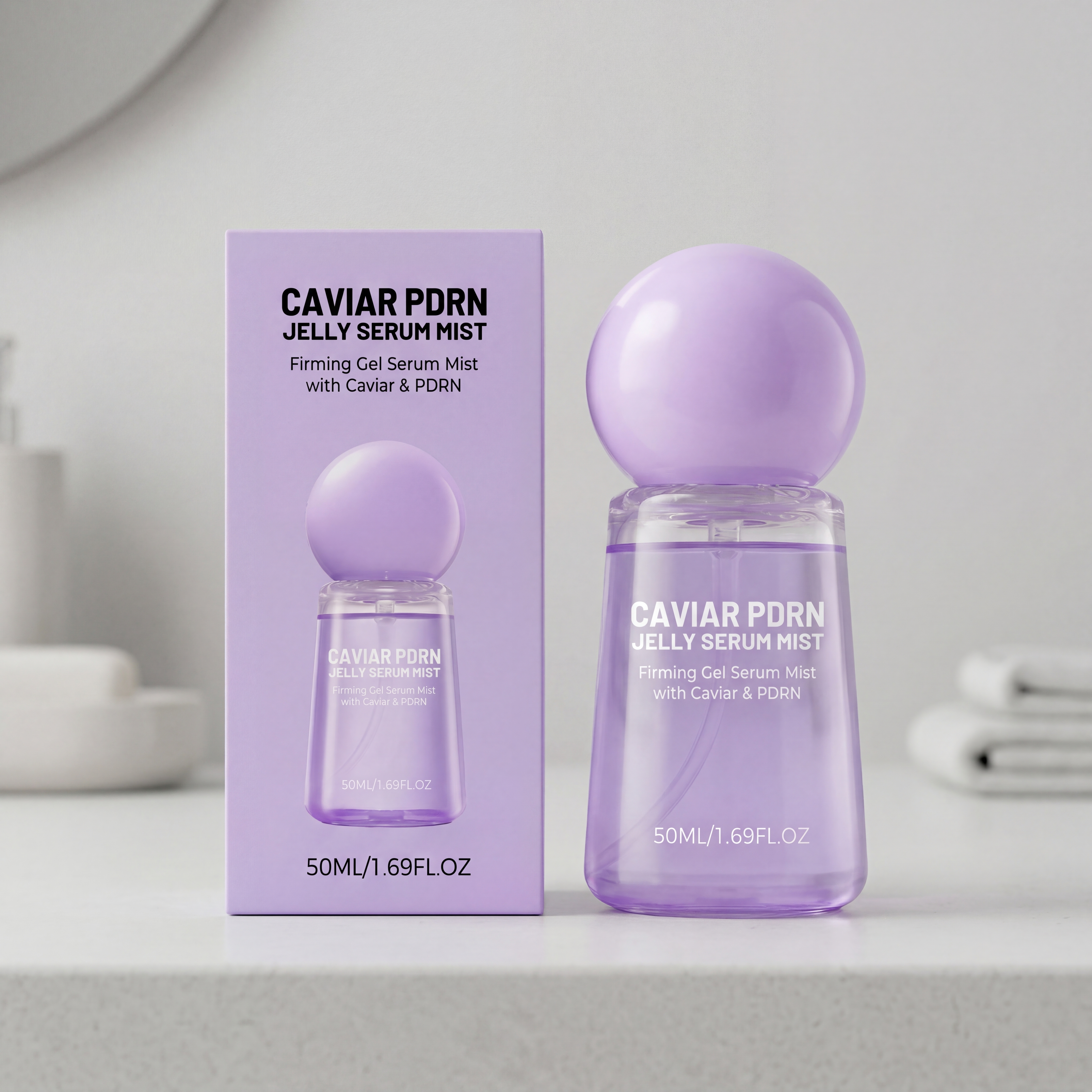 Caviar Jelly Essence Spray Light Texture Mild Gentle Protect Facial Skin Daily Basic Skincare Convenient Goods