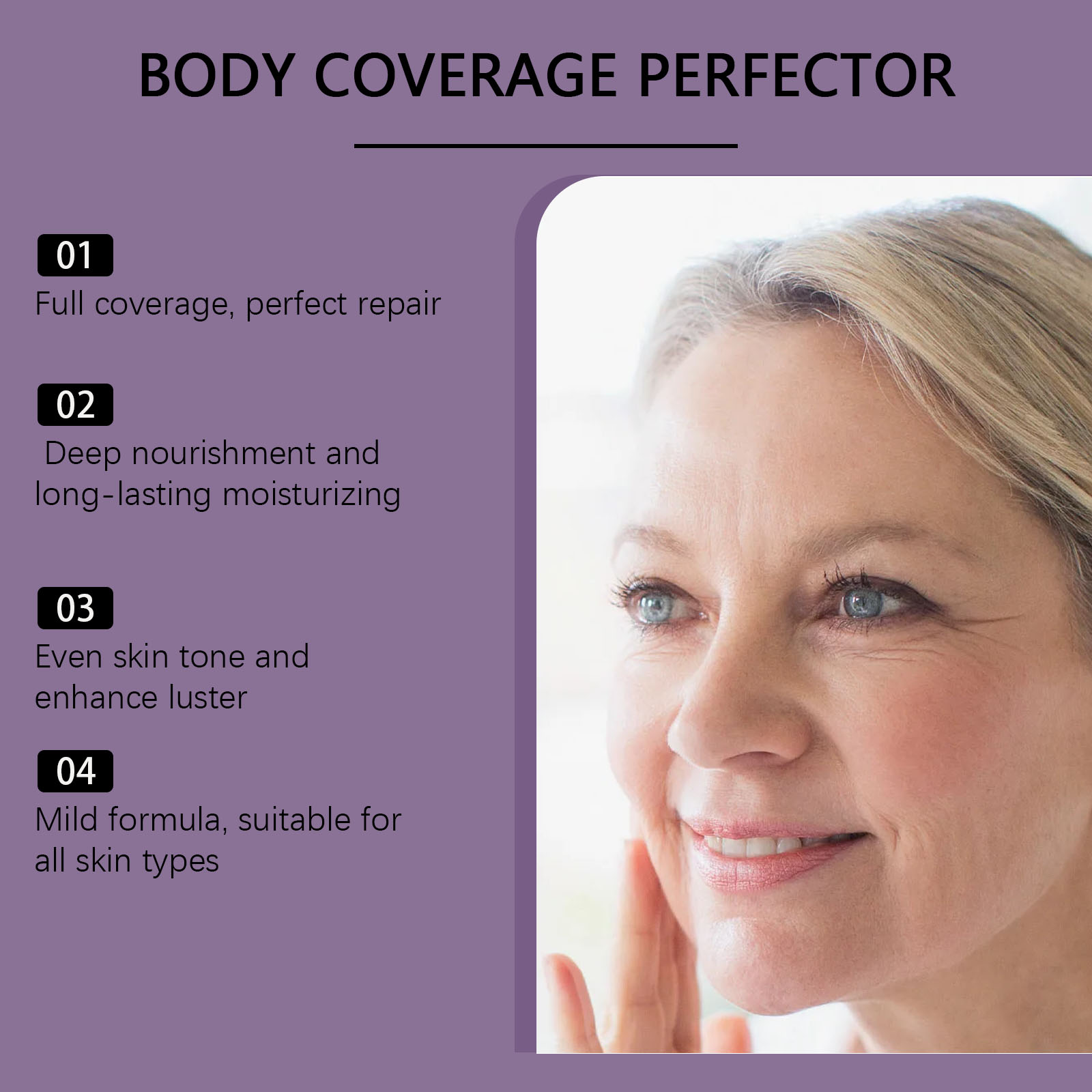 Deep Skin Tone Concealer Lightweight Fit Hydrating Non Cracking Daily Cover Blemishes Face Body