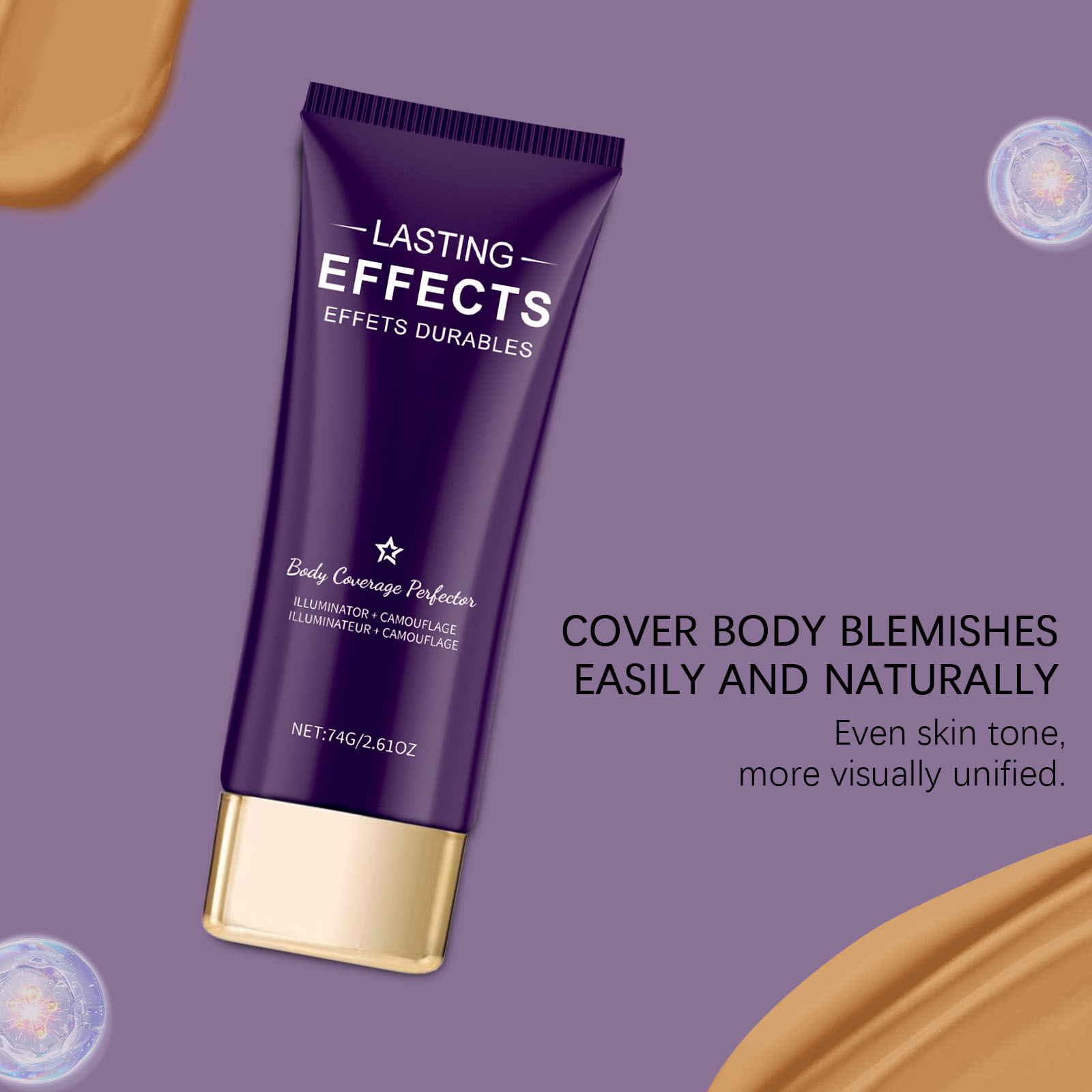 Deep Skin Tone Concealer Lightweight Fit Hydrating Non Cracking Daily Cover Blemishes Face Body