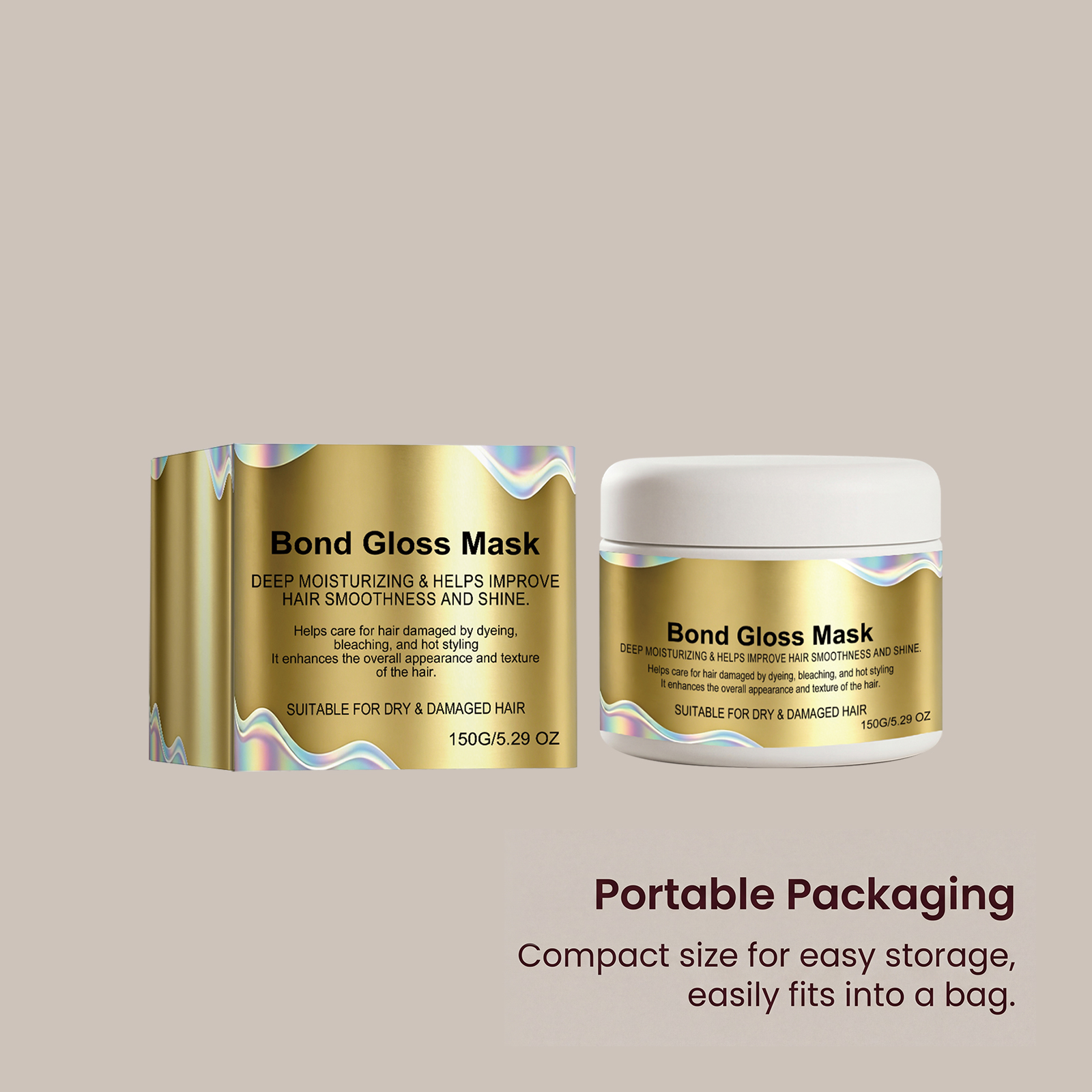 Moisturizing Hair Mask Nourish Protect Repair Frizzy Hair Soft Silky Smooth Light Hydrate Care Tresses
