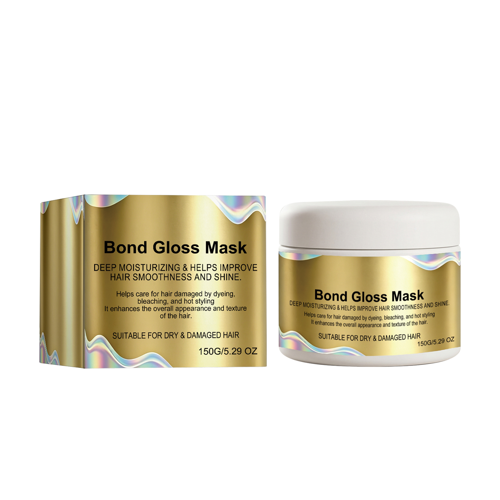 Moisturizing Hair Mask Nourish Protect Repair Frizzy Hair Soft Silky Smooth Light Hydrate Care Tresses