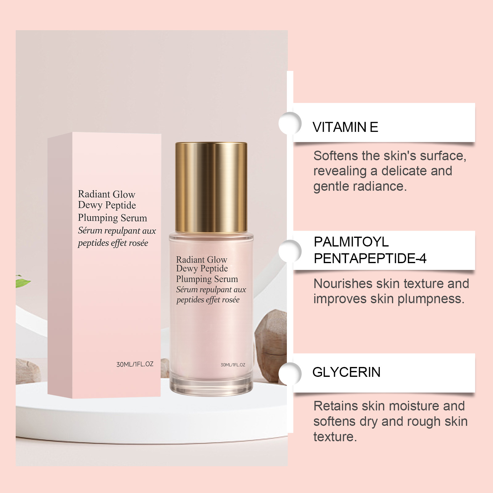 Hydrating Essence Moisturizing Mild Nourish Facial Skin Replenish Water Soft Glossy Transparent Daily Skincare Care