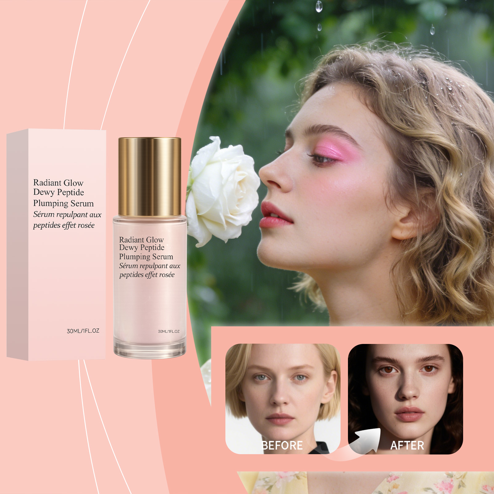 Hydrating Essence Moisturizing Mild Nourish Facial Skin Replenish Water Soft Glossy Transparent Daily Skincare Care