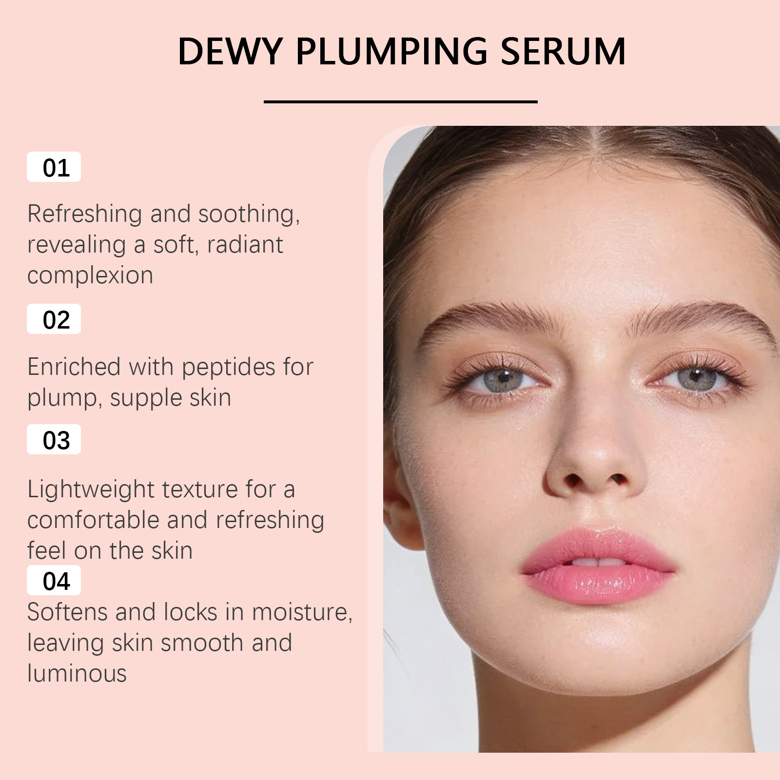 Hydrating Essence Moisturizing Mild Nourish Facial Skin Replenish Water Soft Glossy Transparent Daily Skincare Care