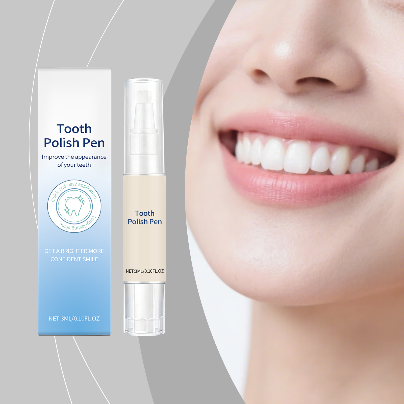 Tooth Cleansing Pen Polishing Care Remove Stains Freshen Breath Boost Tooth Natural Shiny Clean Daily Dental Care