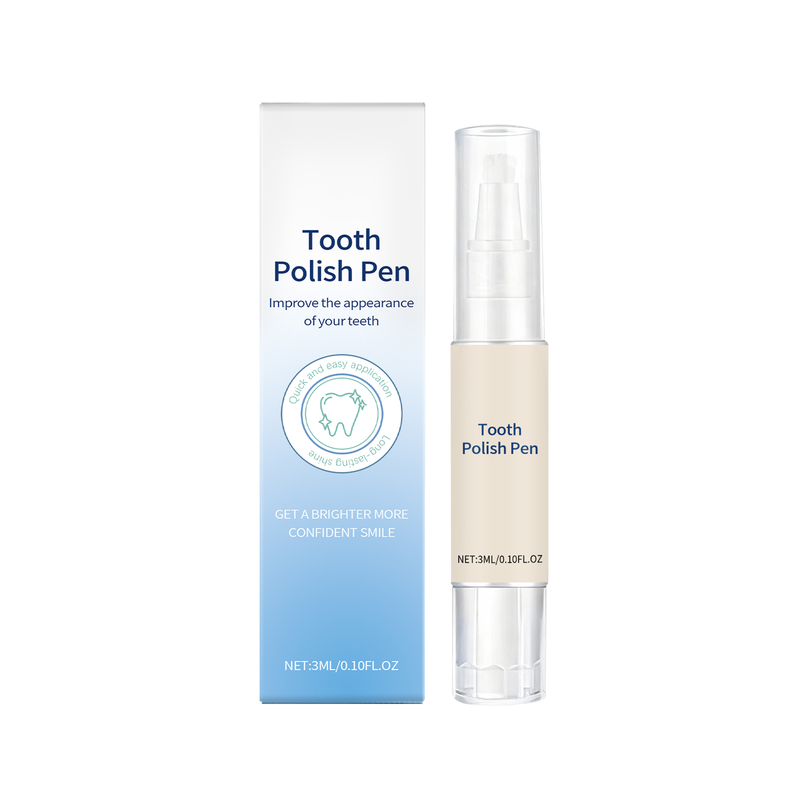 Tooth Cleansing Pen Polishing Care Remove Stains Freshen Breath Boost Tooth Natural Shiny Clean Daily Dental Care