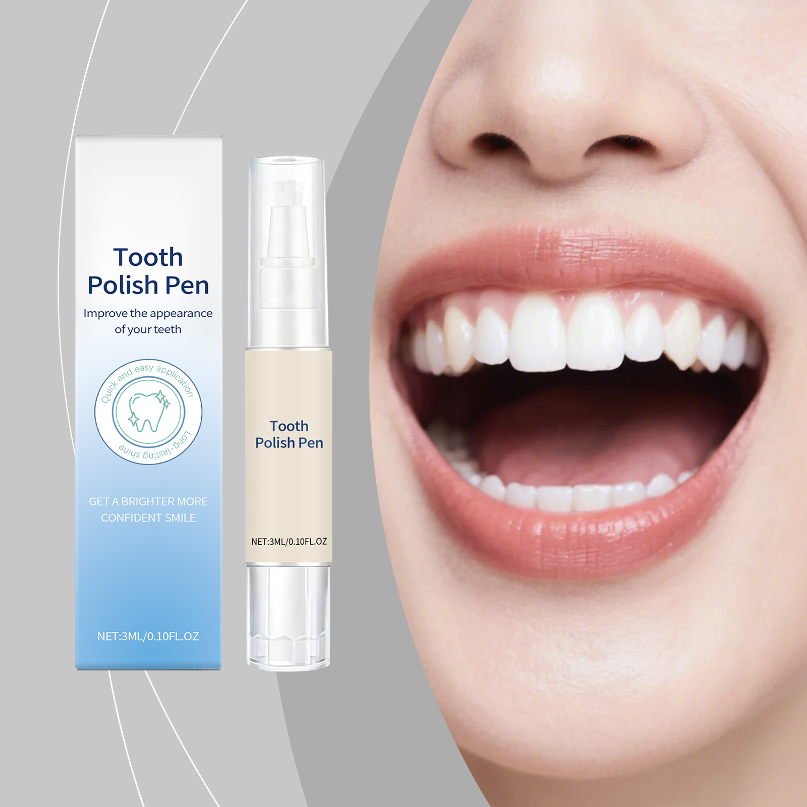 Tooth Cleansing Pen Polishing Care Remove Stains Freshen Breath Boost Tooth Natural Shiny Clean Daily Dental Care