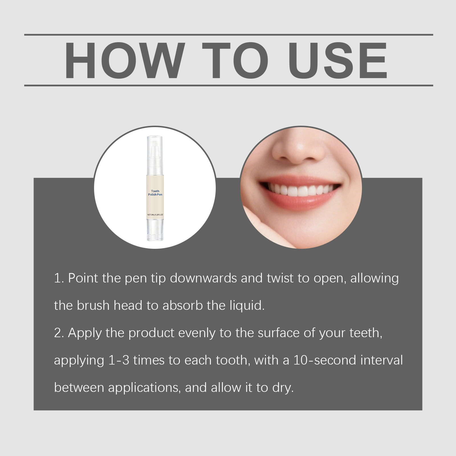 Tooth Cleansing Pen Polishing Care Remove Stains Freshen Breath Boost Tooth Natural Shiny Clean Daily Dental Care