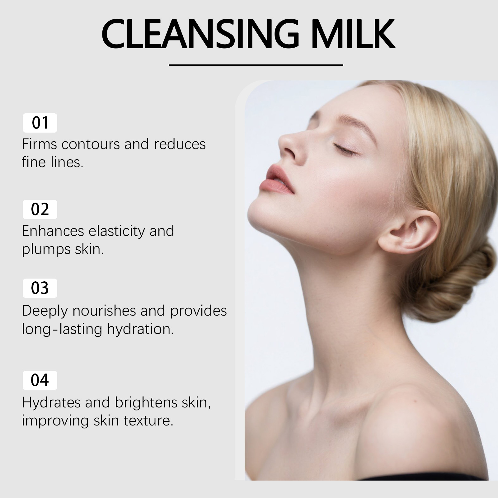 Hydrating Facial Cleanser Mildly Clean Skin Refreshes Pores Without Tightening Feeling For Daily Face Care
