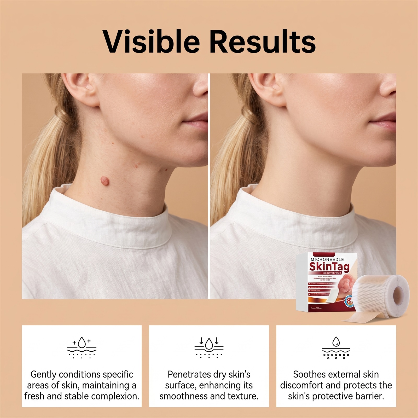 Micro Needle Skin Patch Beauty Care Daily Facial Home Skin Repair Fine Line Anti Wrinkle Hydrating Firming Treatment