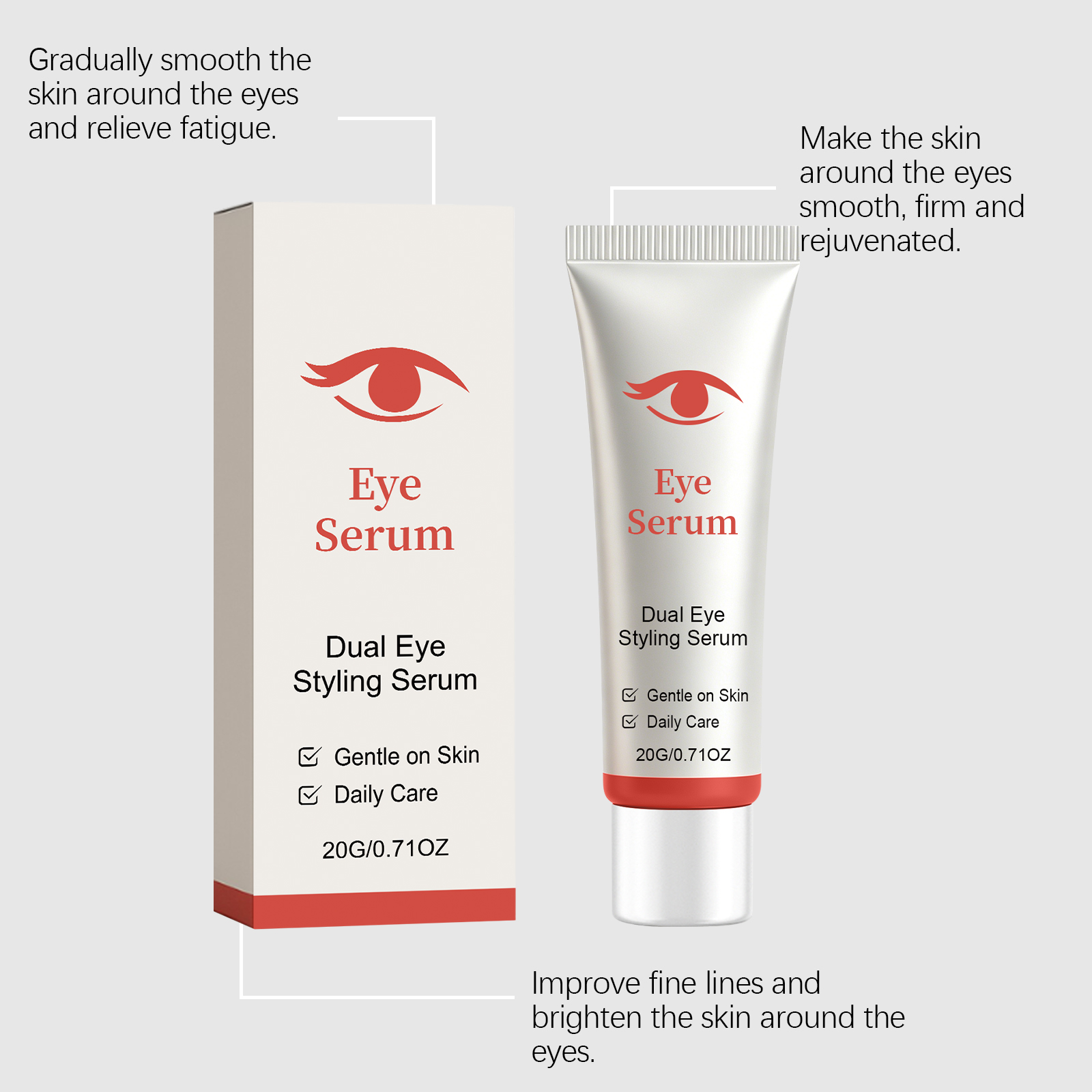 Eye Care Essence Mild Gentle Light Soft Moisturize Daily Eye Skin Coating Care