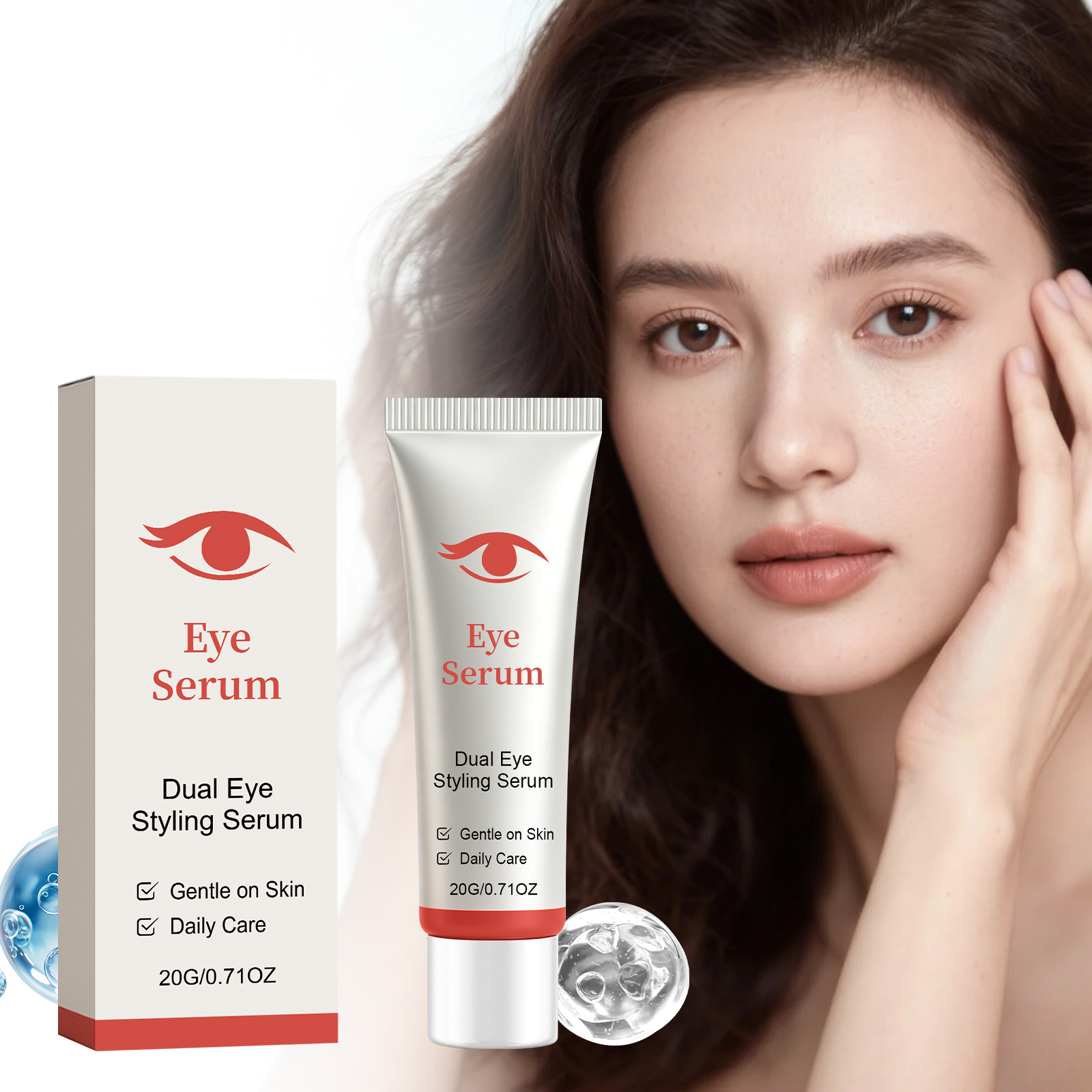 Eye Care Essence Mild Gentle Light Soft Moisturize Daily Eye Skin Coating Care