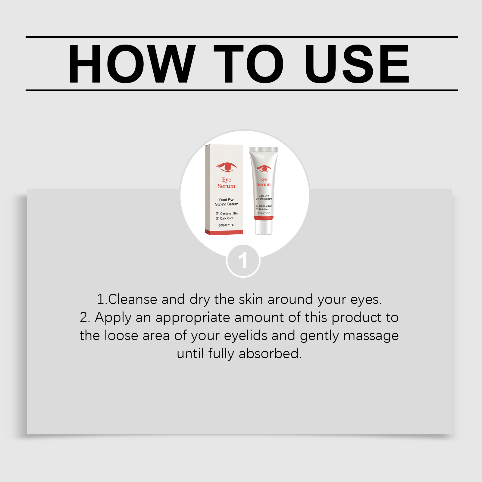 Eye Care Essence Mild Gentle Light Soft Moisturize Daily Eye Skin Coating Care