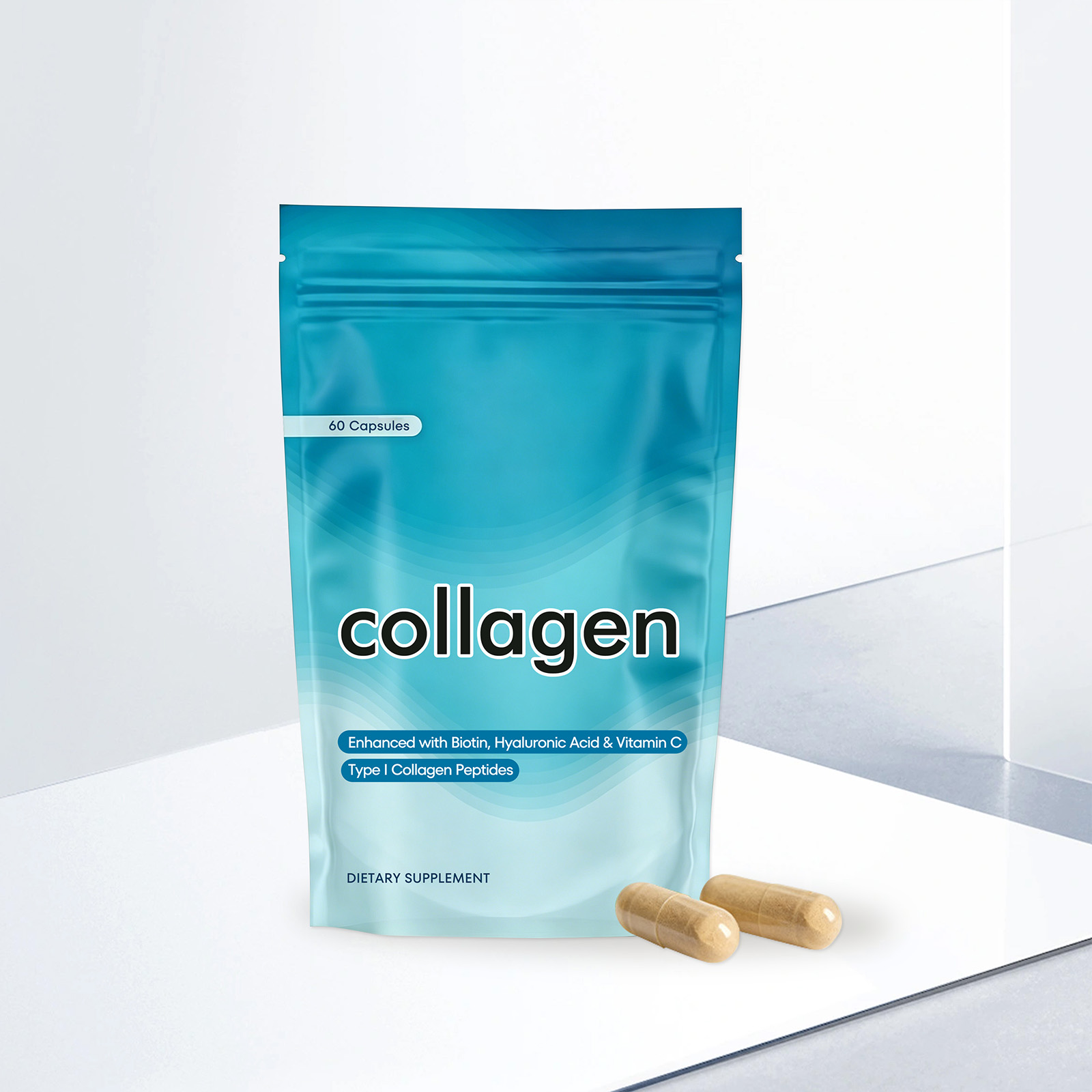 Skin Care Collagen Capsules Hydrate Strengthen Antioxidant Absorbable Small Molecule For Hair Nail