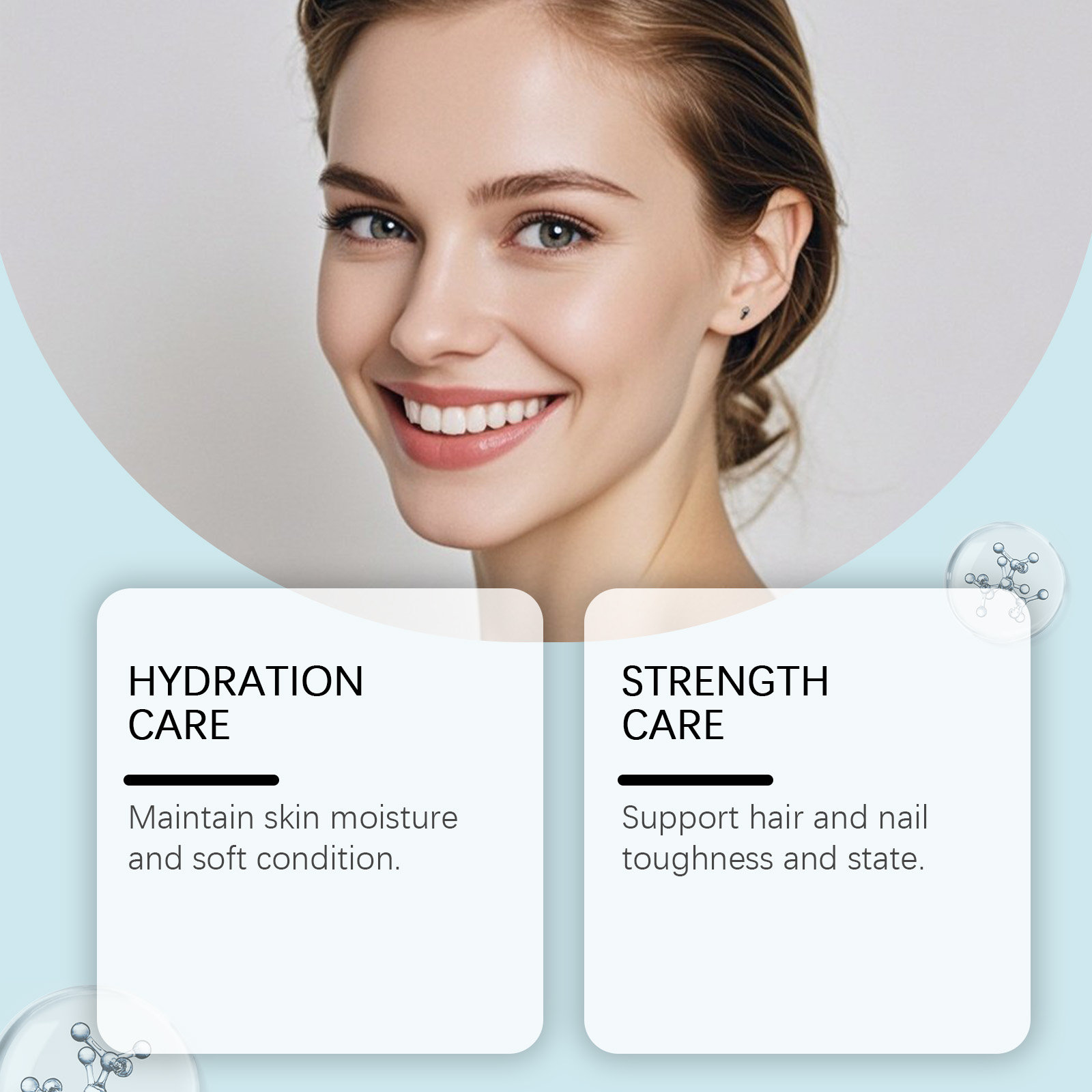 Skin Care Collagen Capsules Hydrate Strengthen Antioxidant Absorbable Small Molecule For Hair Nail