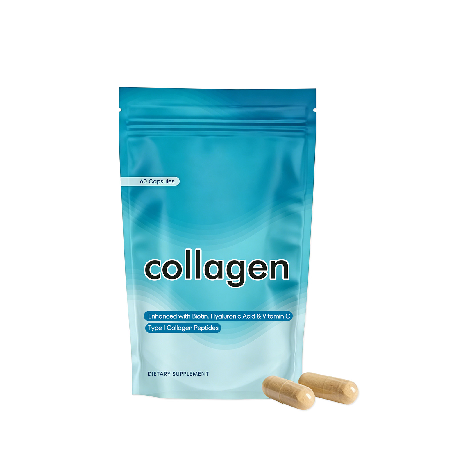 Skin Care Collagen Capsules Hydrate Strengthen Antioxidant Absorbable Small Molecule For Hair Nail