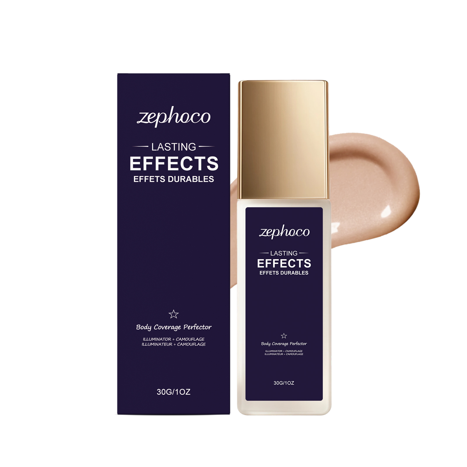 Body Color Evening Concealer Natural Shade Lightweight Adhesive Long Lasting For Face And Skin