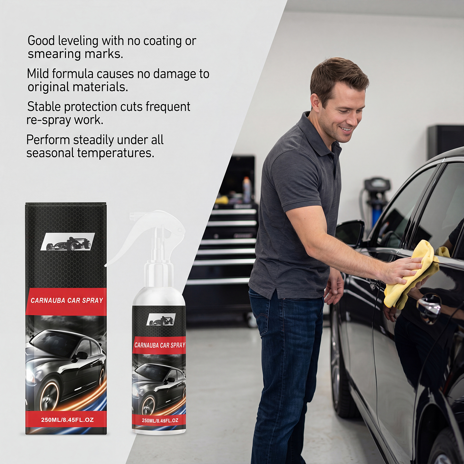 Car Brazil Palm Wax Spray Coating Whole Vehicle Paint Surface Maintenance Spray Agent