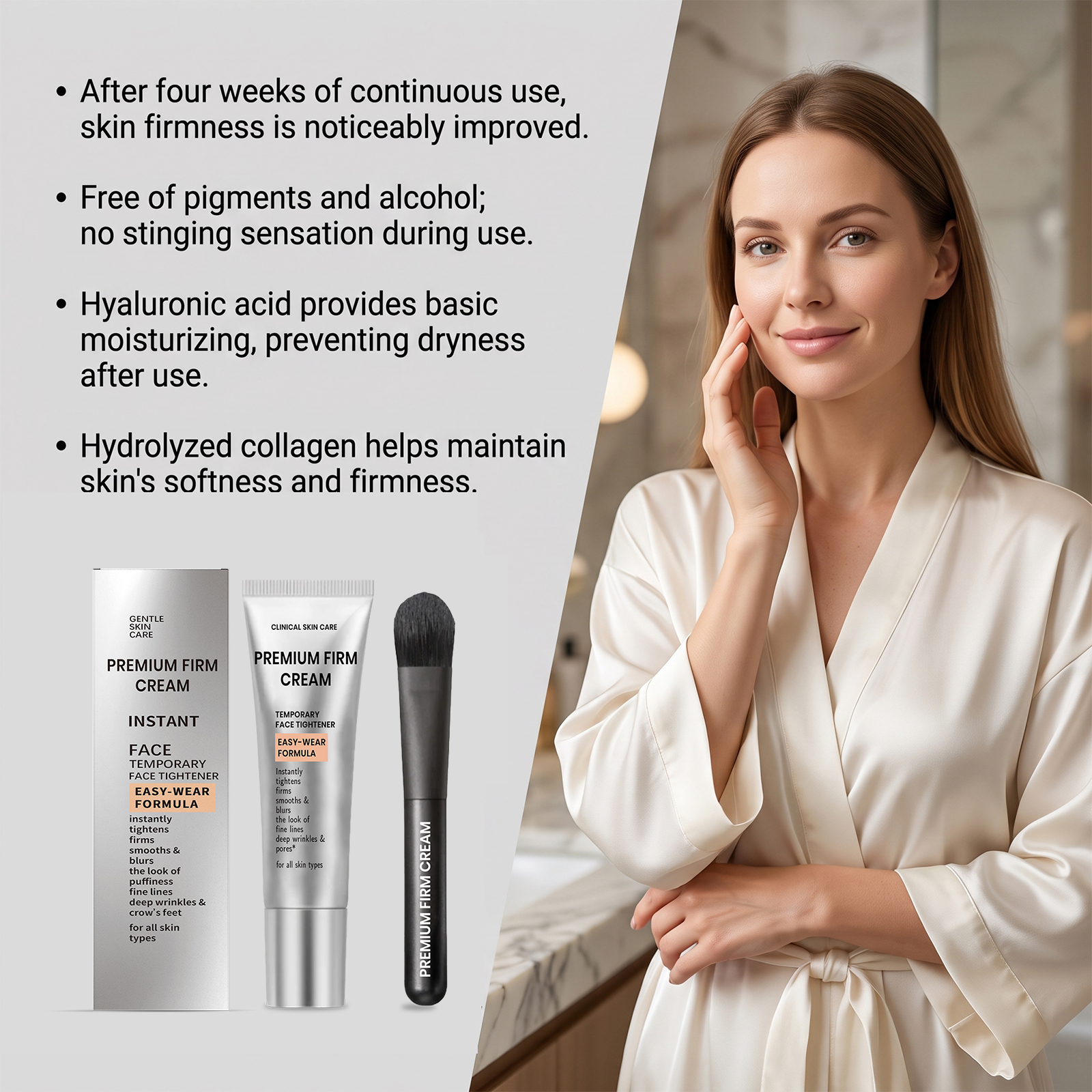 Skin Care Cream Soft Texture Fit Facial Skin Easy Smear Smooth Tender Daily Primer Care Cream