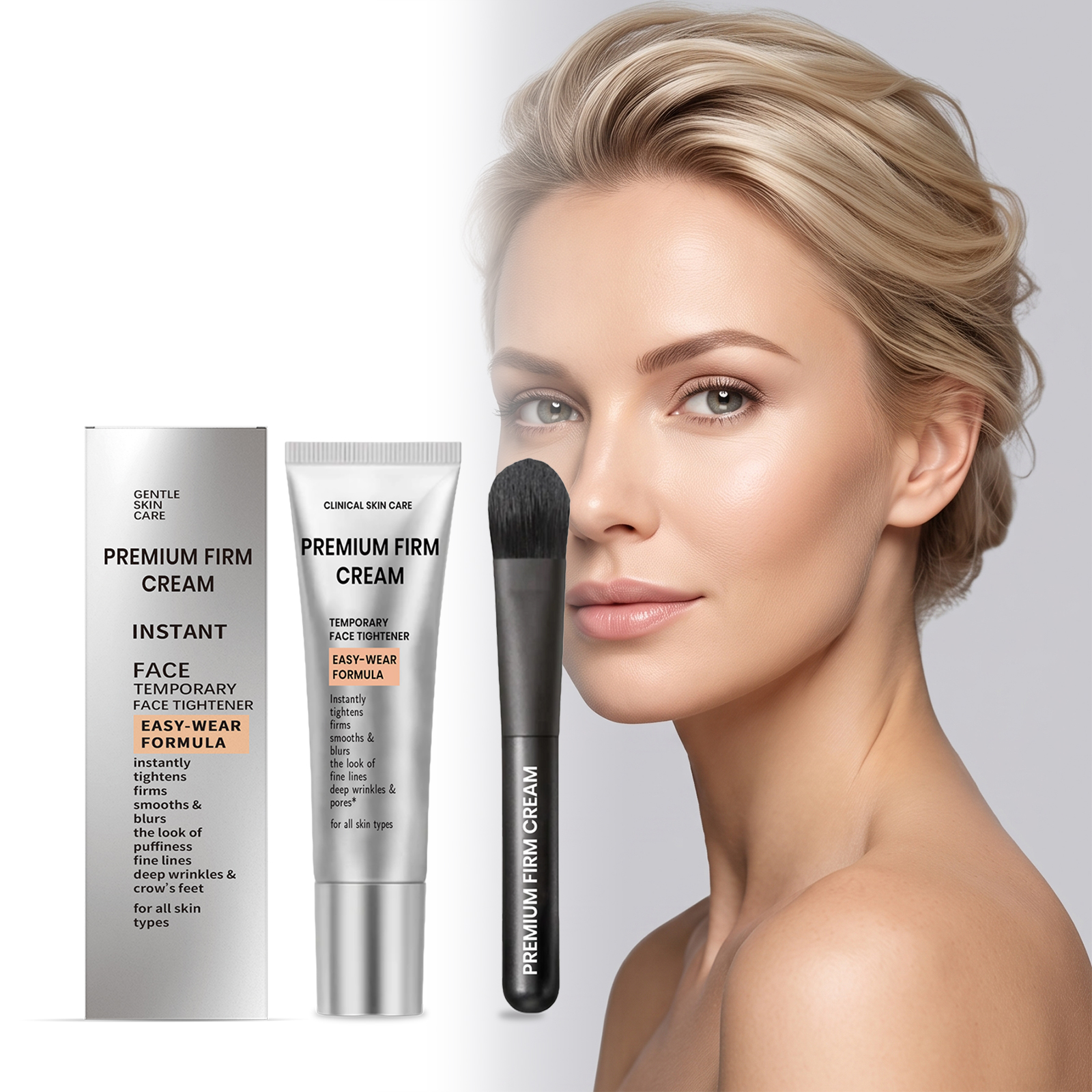 Skin Care Cream Soft Texture Fit Facial Skin Easy Smear Smooth Tender Daily Primer Care Cream