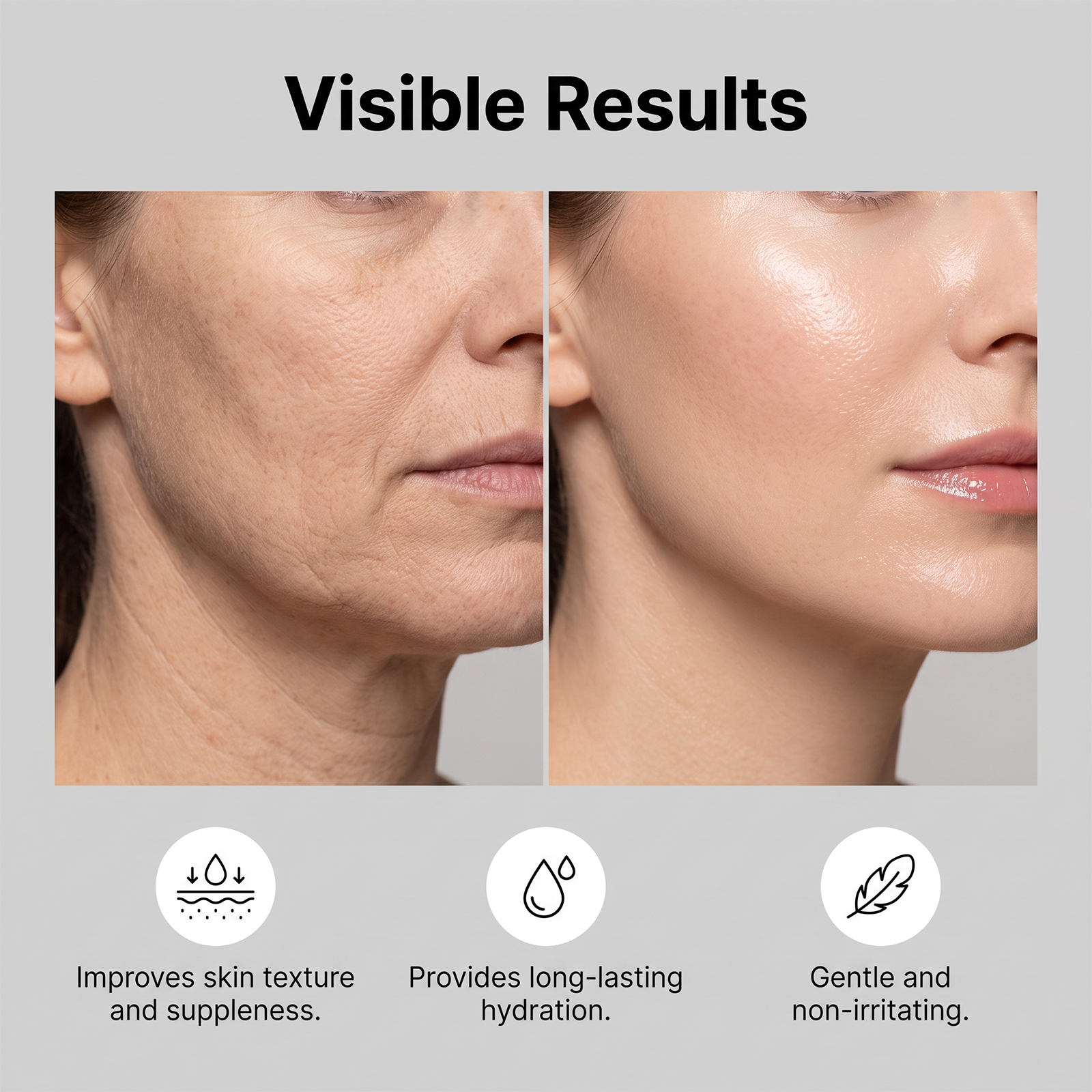 Skin Care Cream Soft Texture Fit Facial Skin Easy Smear Smooth Tender Daily Primer Care Cream
