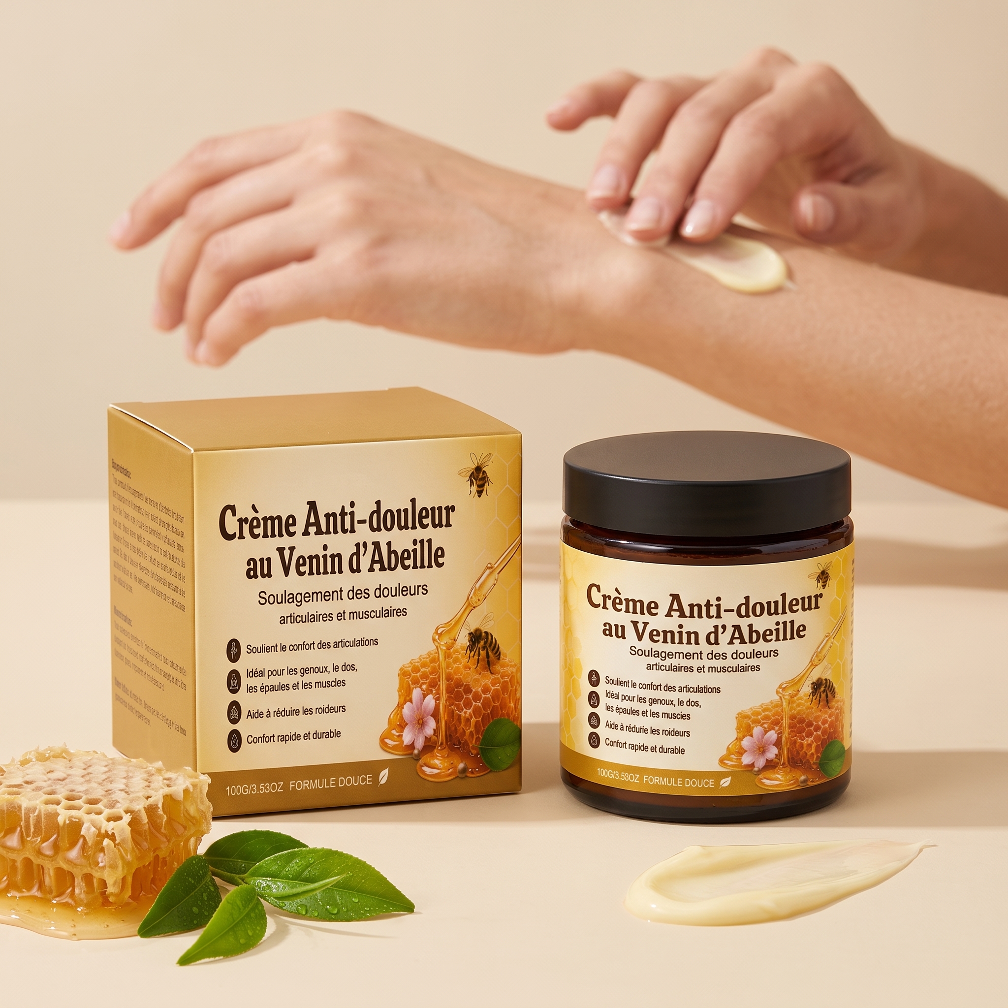 Bee Venom Joint Care Cream Daily Care Elbow Knee Body Joint Comfort Moisturizing Massage Care Ointment