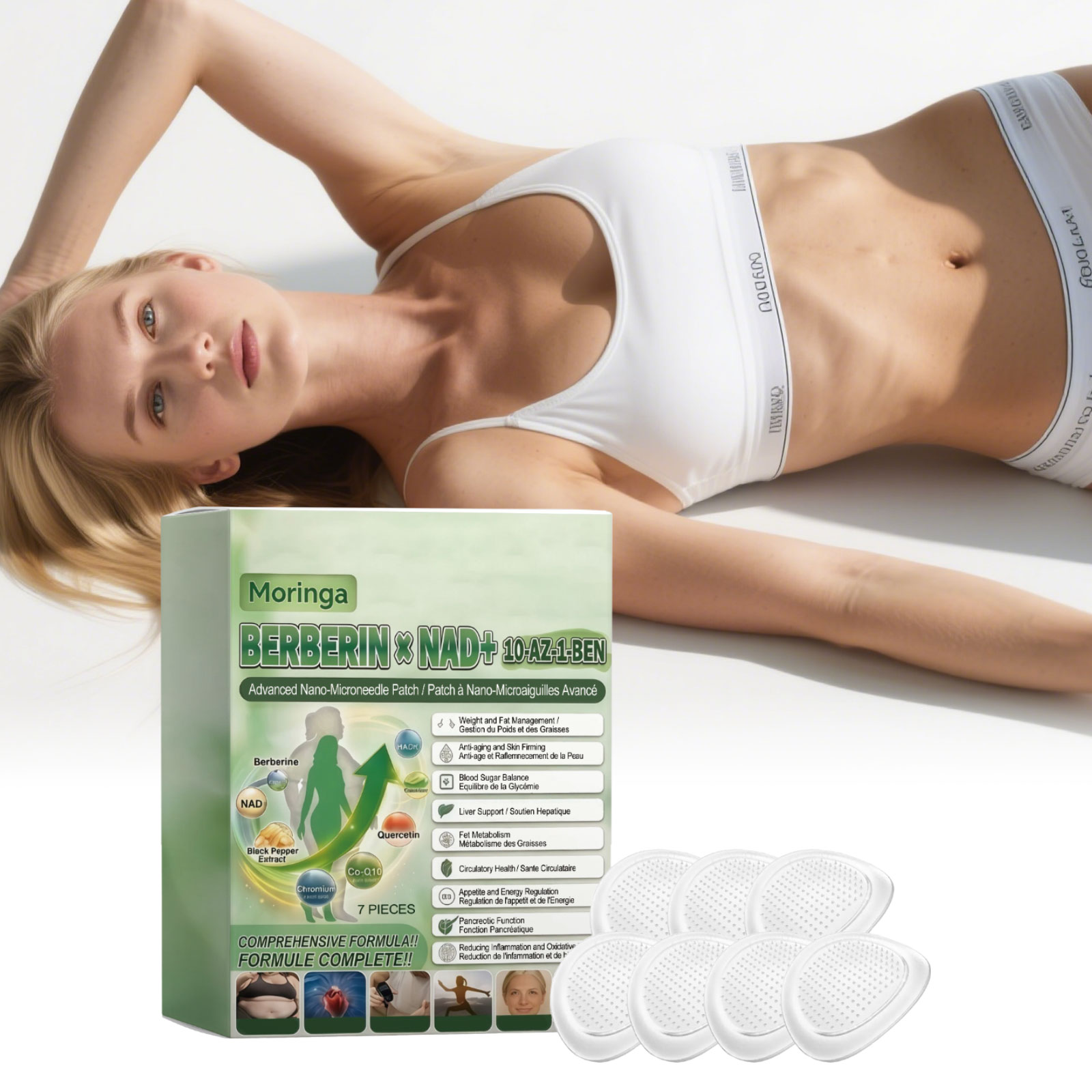 Moringa Body Care Patch Mild Ingredients Protect Body Comfort Light Show Figure Skin Friendly Convenient Care