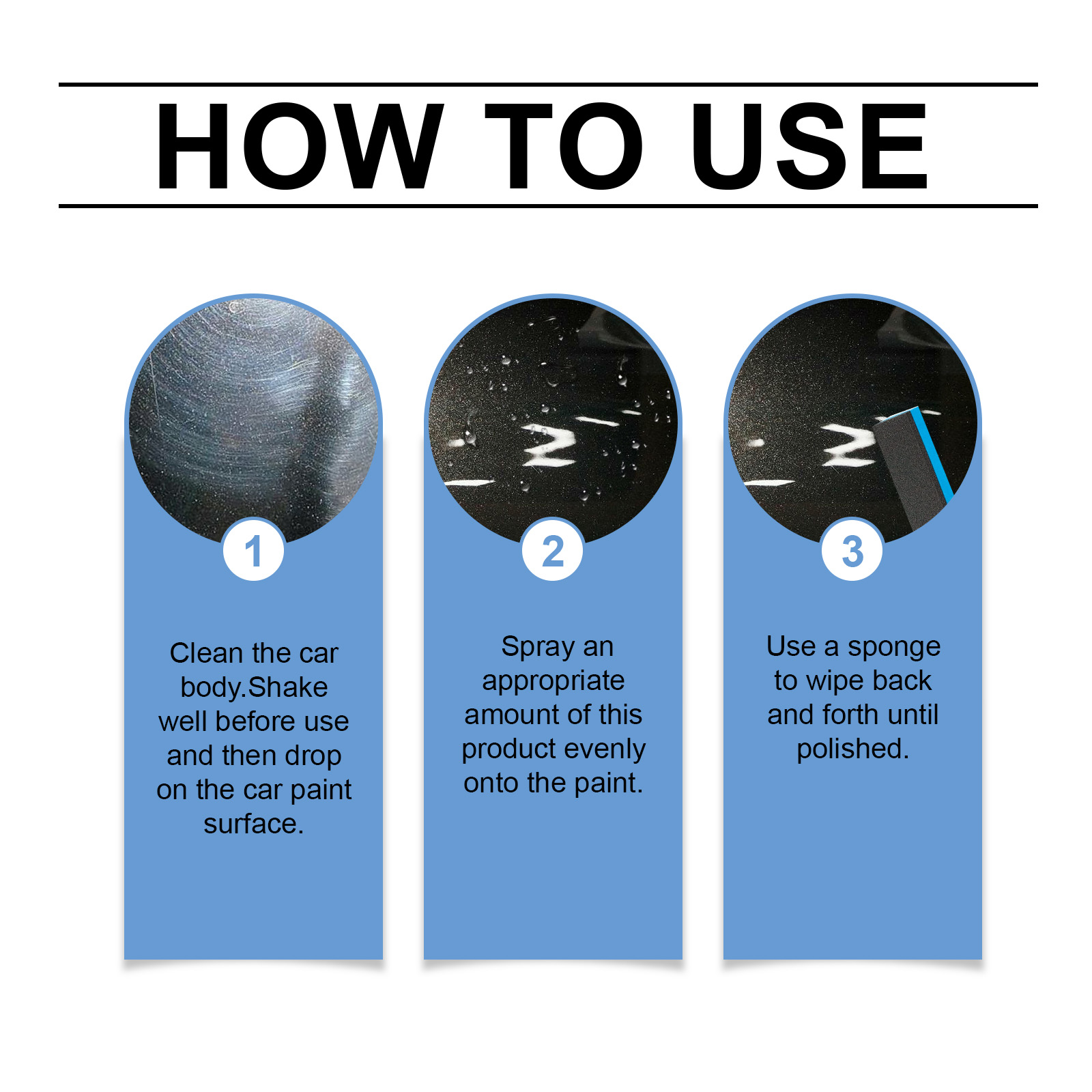 Automotive Coating Agent Care Car Paint Surface Smooth Waterproof Decontamination Brightening Polishing Vehicle Finish Agent
