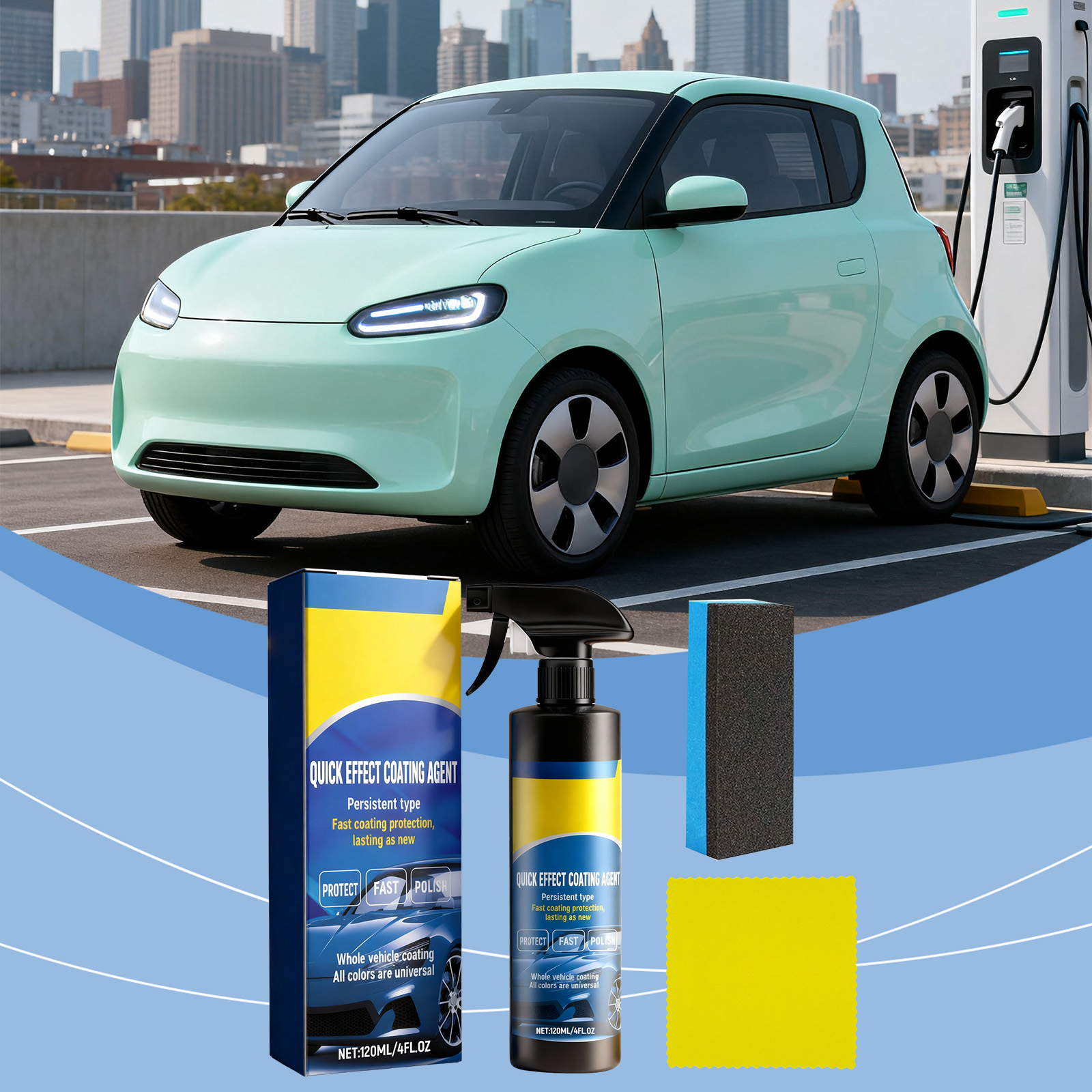Automotive Coating Agent Care Car Paint Surface Smooth Waterproof Decontamination Brightening Polishing Vehicle Finish Agent