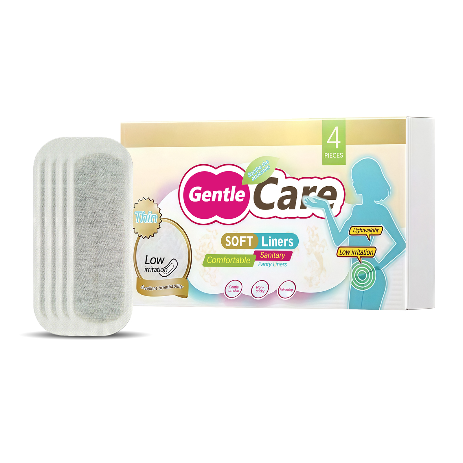 Feminine Care Pads Gentle Soft Breathable Thin Closefitting Suitable For Daily Use Ladies