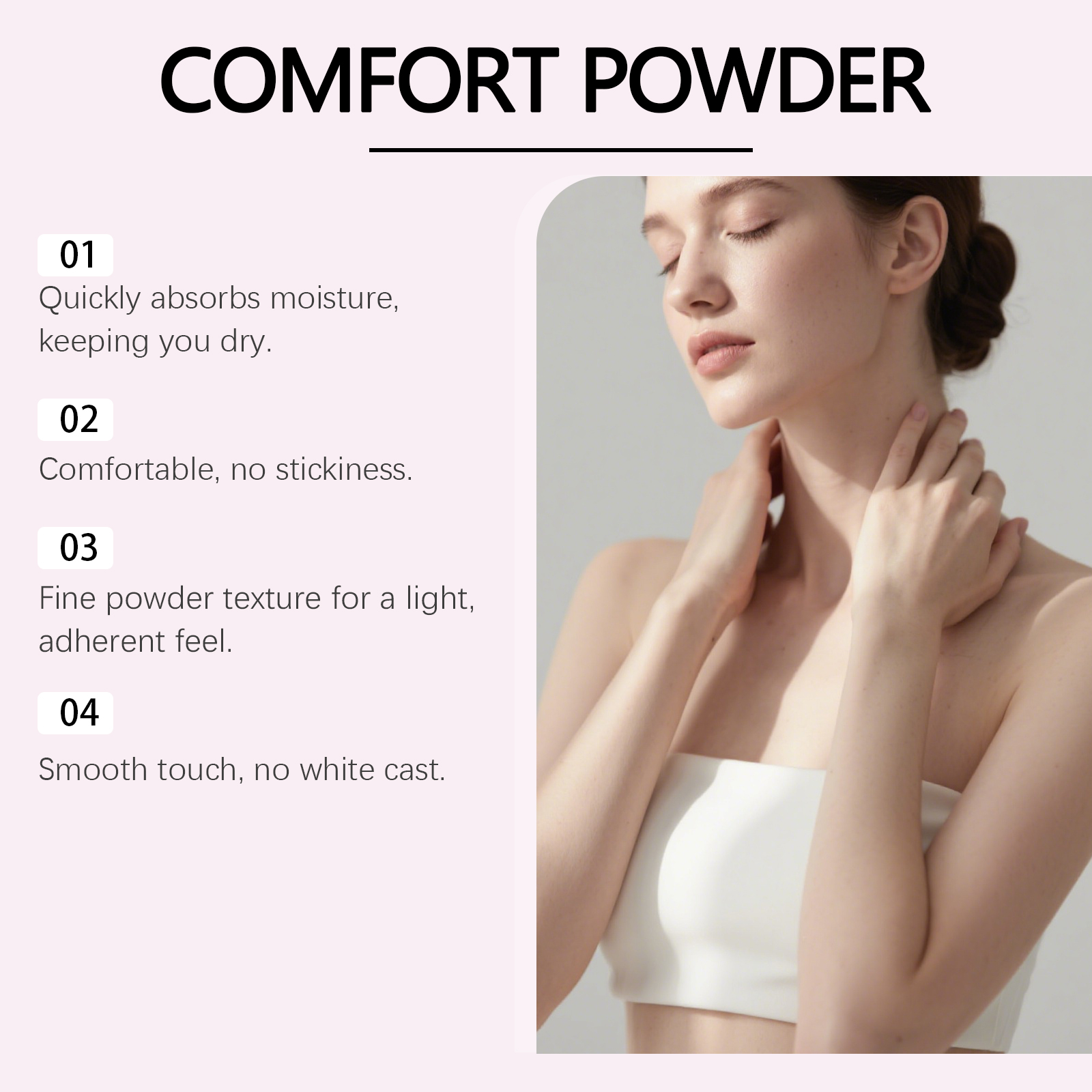 Dry Body Powder Large Capacity Skin Dry Care Family General Cool Non Sticky