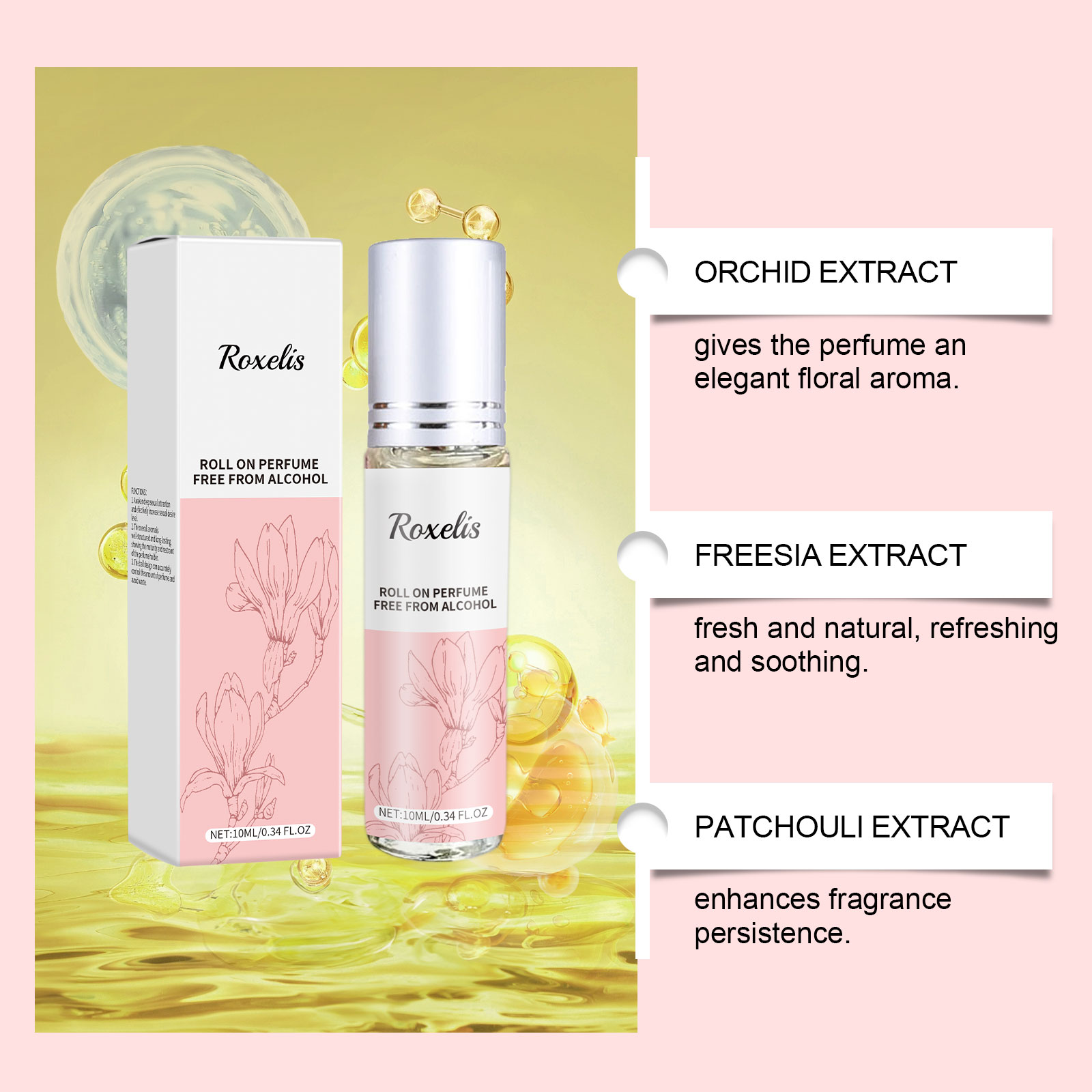 Elegant Orchid Perfume Long Lasting Fragrance Natural Fresh Elegant Charming Daily Dating Portable