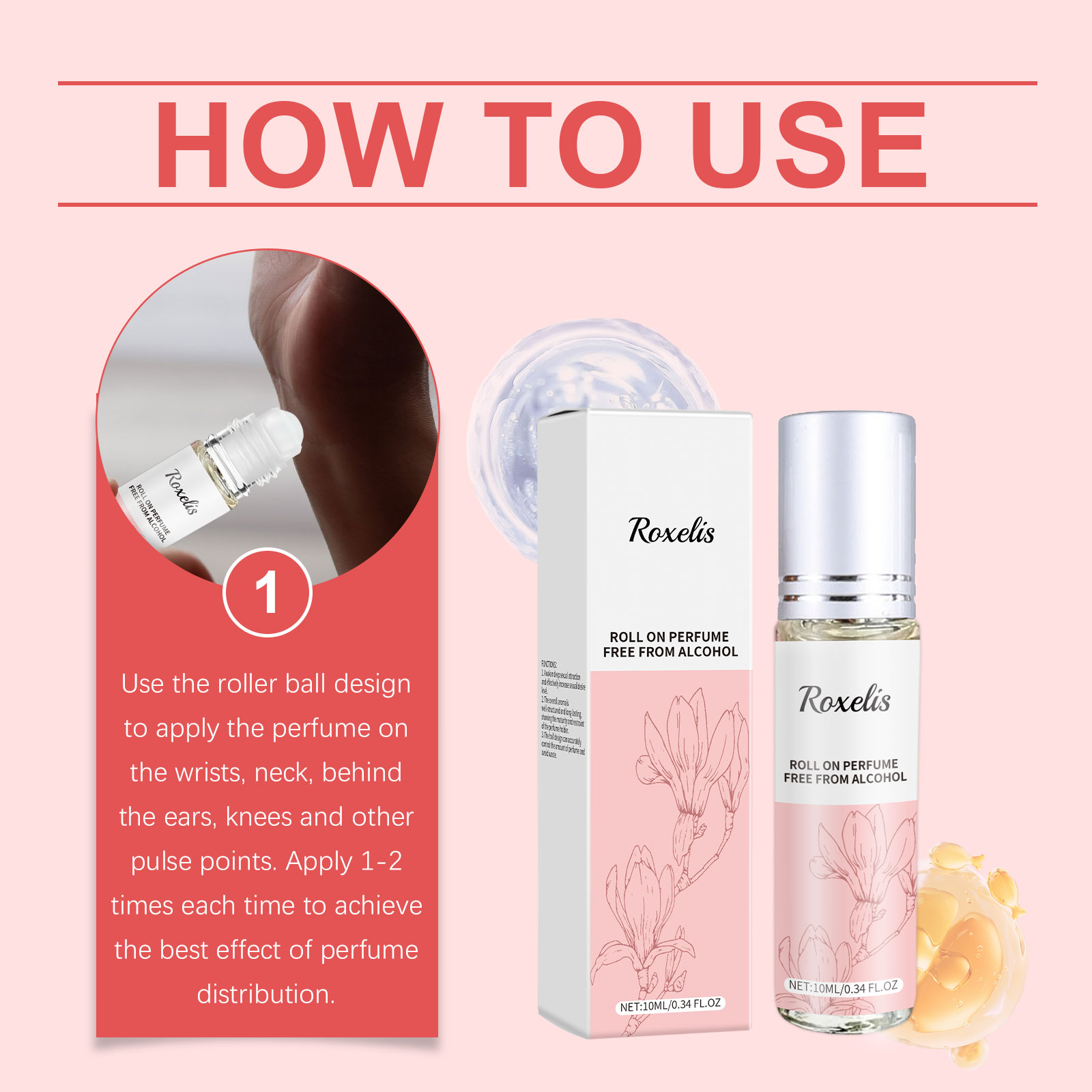 Elegant Orchid Perfume Long Lasting Fragrance Natural Fresh Elegant Charming Daily Dating Portable