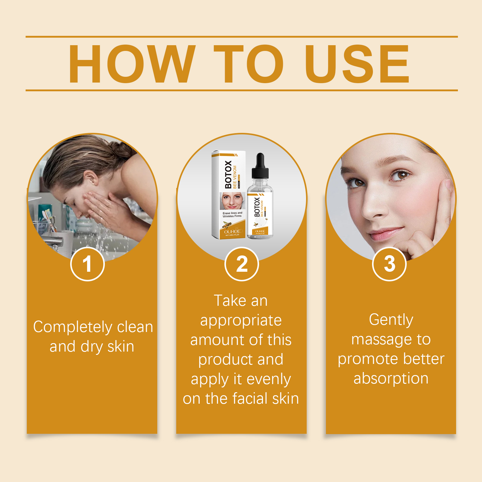 Bee Venom Hydrating Facial Essence Liquid Soft Smooth Skin Moisturizing Rejuvenate Youth Vitality Nourish Serum