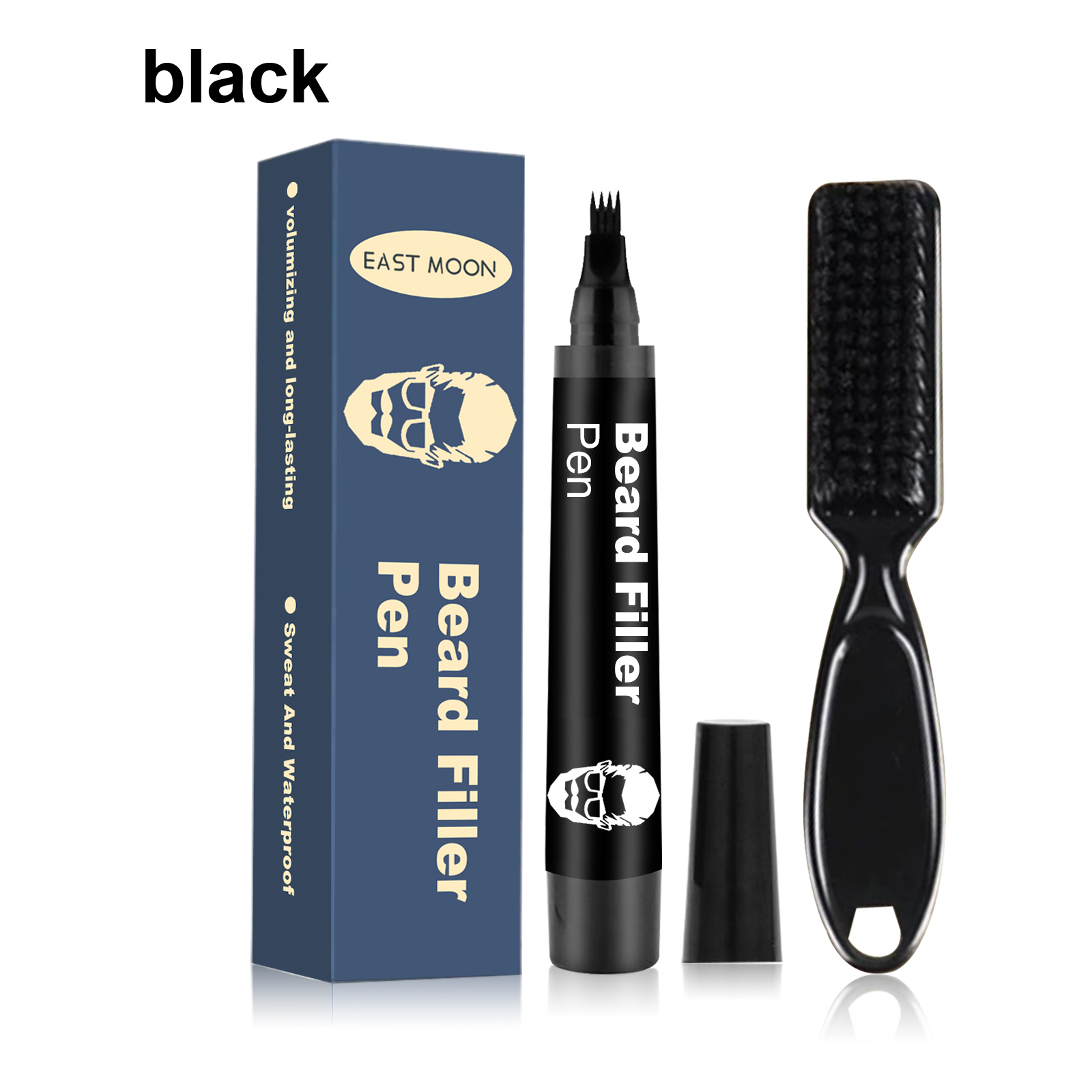 Beard Filler Pen Waterproof Smudge Proof For Thicker Looking Beard Hairline Daily Grooming Tool