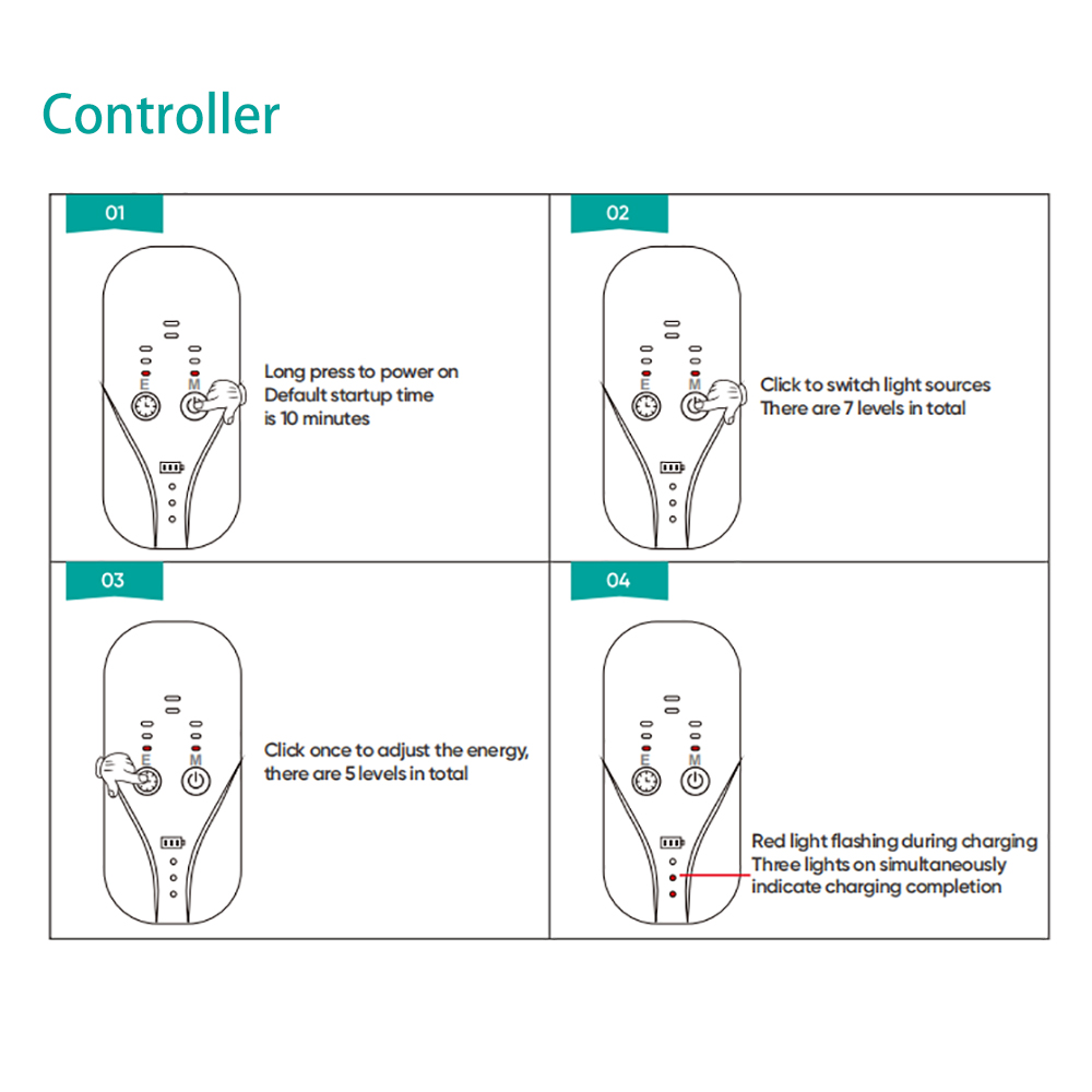 (White Set) 7 Colors LED Photon Face Mask Neck Silicone Facial Mask Wireless Portable Red Light Therapy   for Anti Acne Brighten Anti-Aging Skin Rejuvenation Home Use