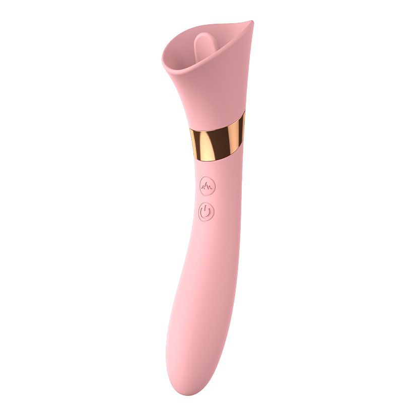 (Pink) AV Wand Adult Vibrating Wand Dildo Sex Toy Female Masturbation Adult Toys Insertable Dual Head Vibrating