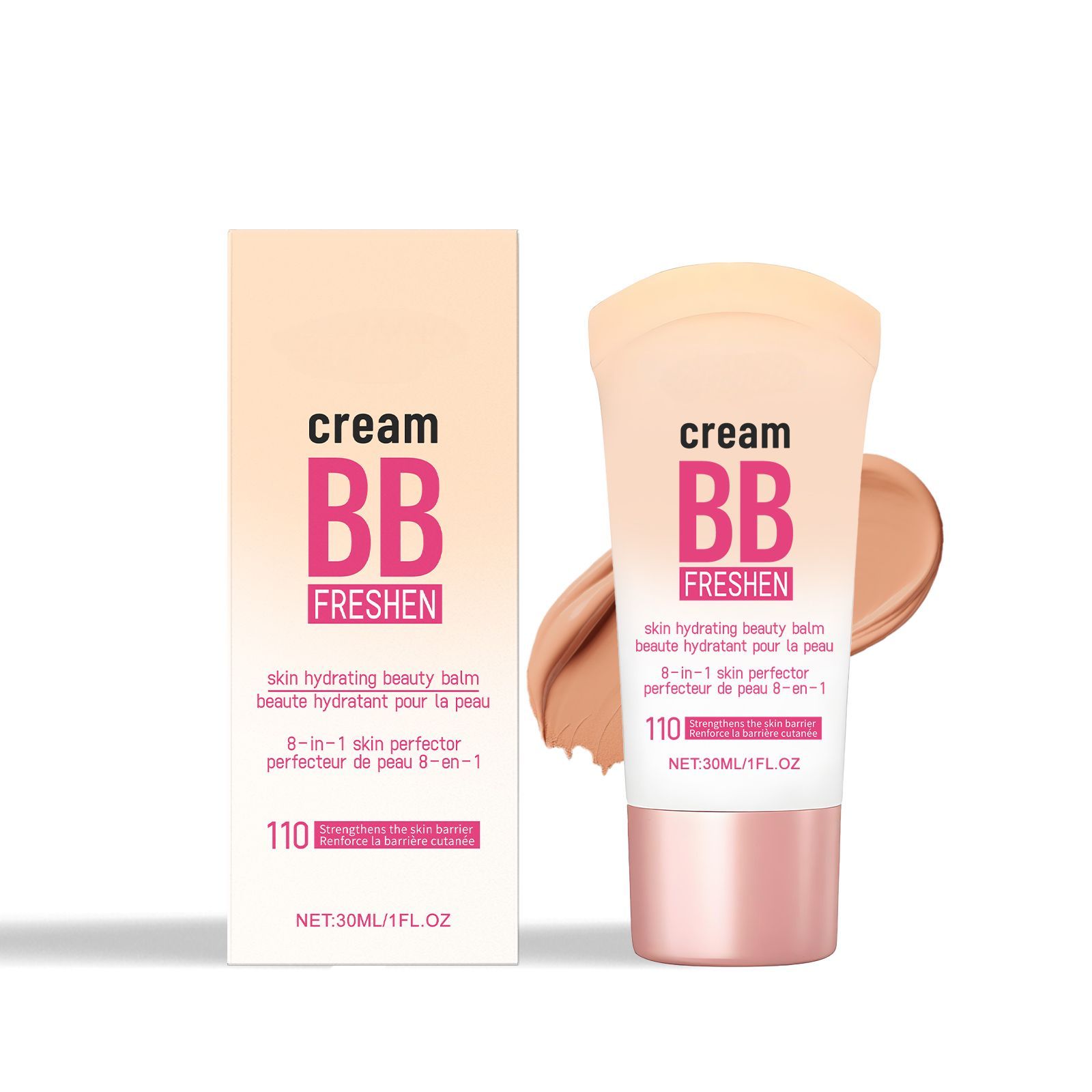 BB Cream Dark Shade with Matte Finish for Daily Makeup on Oily and Dry Skin