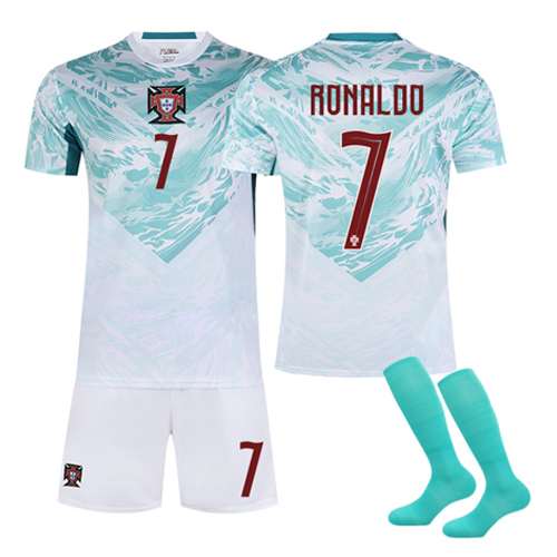 Ronaldo Kids Football Kit 2026 Away Jersey Shorts Socks