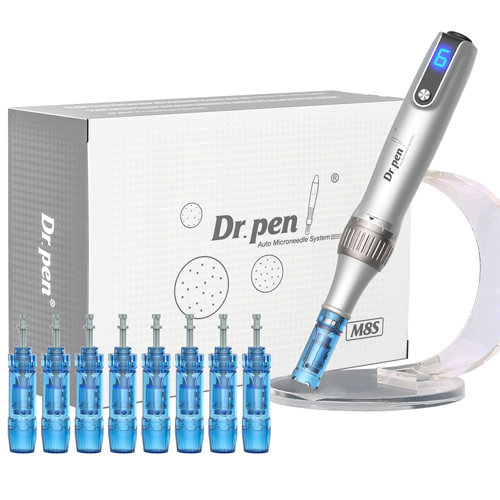 Dr. Pen Ultima M8S Microneedling Pen Wireless Skin Pen with 9 Cartridges