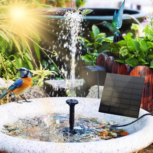 Solar Fountain Pump Water Features for Bird Bath Pool Patio Pond Fish Tank