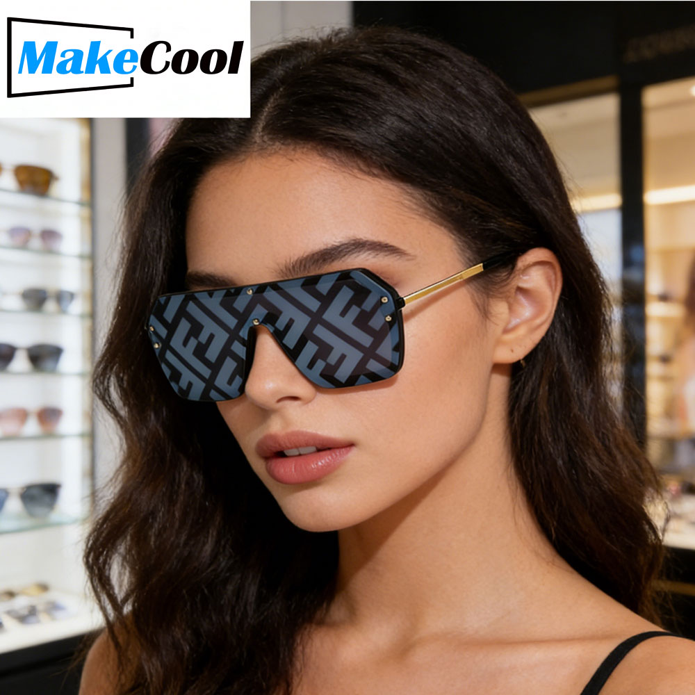 Polarized Oversized Full Frame Sunglasses Unisex Retro UV Protection