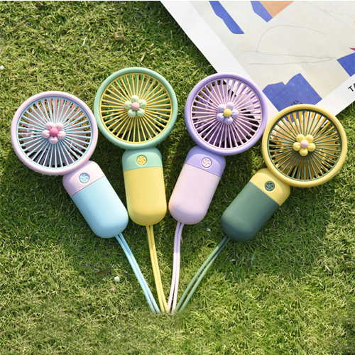 Handheld Mini Fan Flower Portable Desk Fan USB Rechargeable