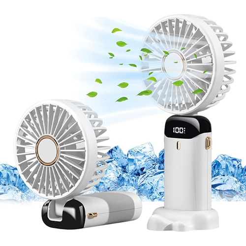 Portable Fan Foldable Handheld Fans Rechargeable Desk Fan Office Outdoor